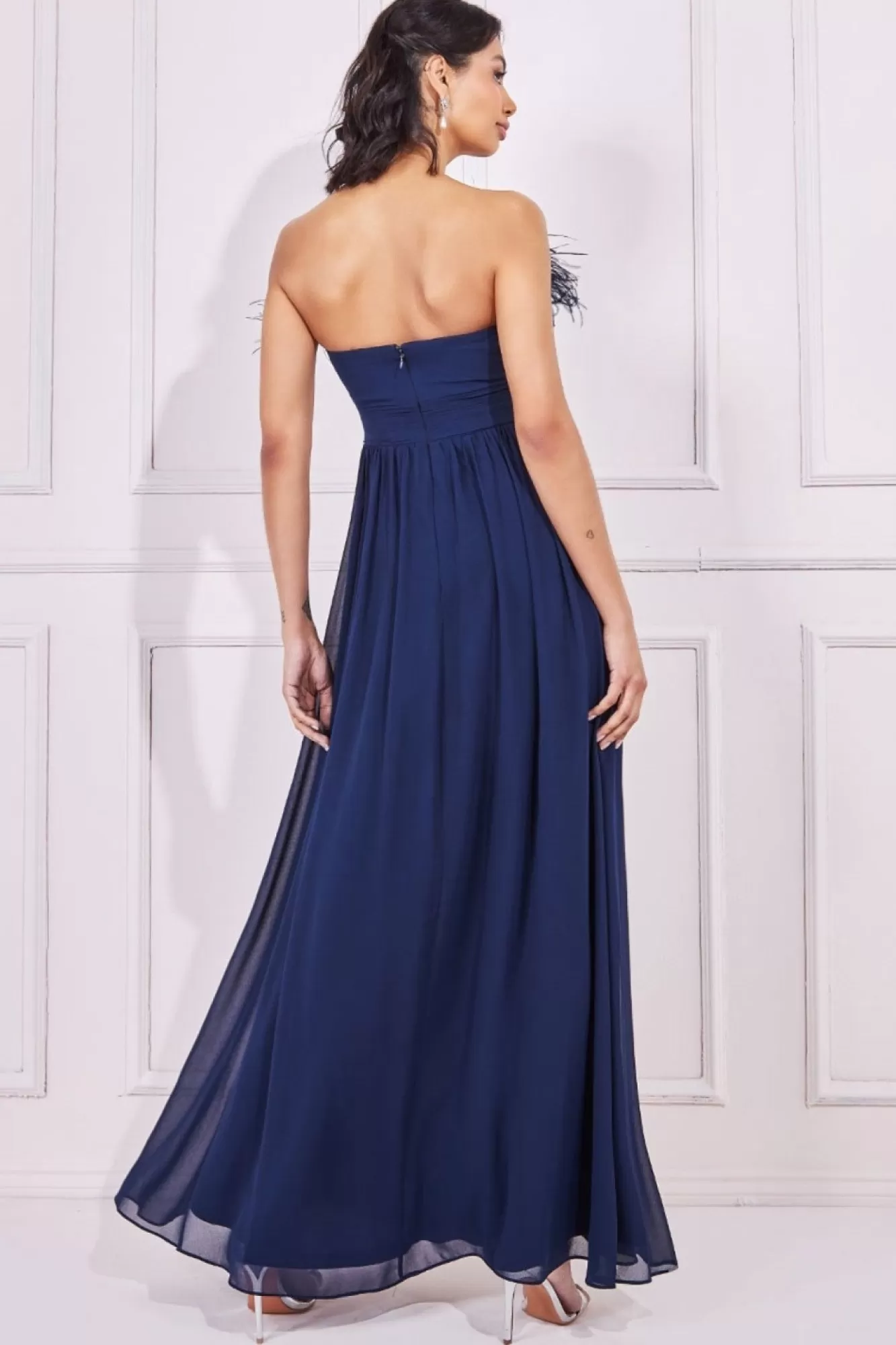 Maxi Dresses^* Bridesmaids Chiffon Maxi Dress Navy