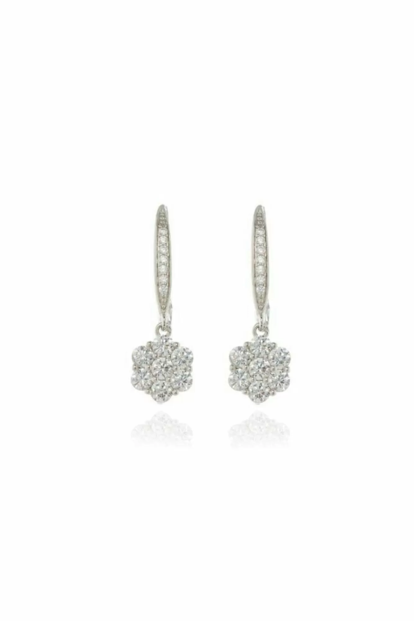Jewellery^Cachet London Abby 2.5Cm Earrings Platinum