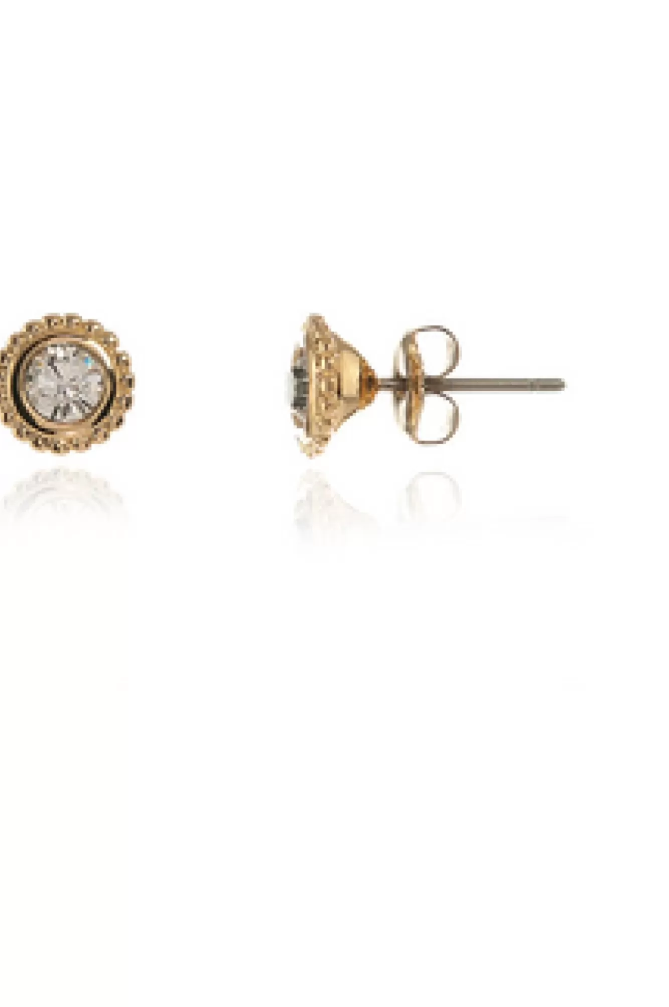 Jewellery^Cachet London Bree Solitaire Earrings 18Ct Plated Gold