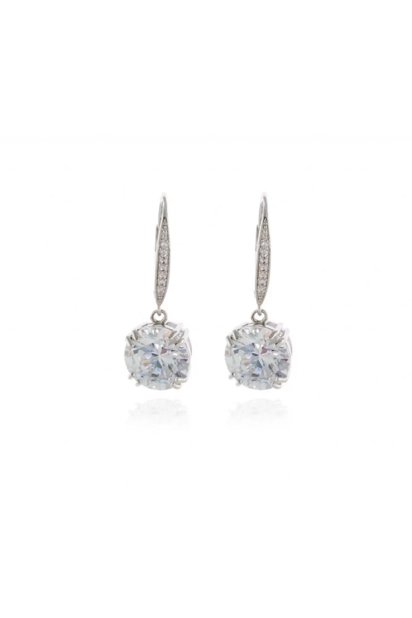 Jewellery^Cachet London Cachet Bailey Cz Drop Earrings Silver