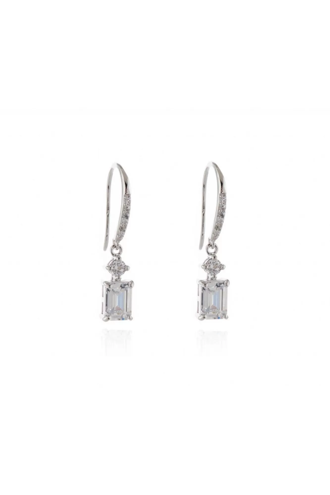 Jewellery^Cachet London Cachet Lani Cz Drop Earrings 1 Silver