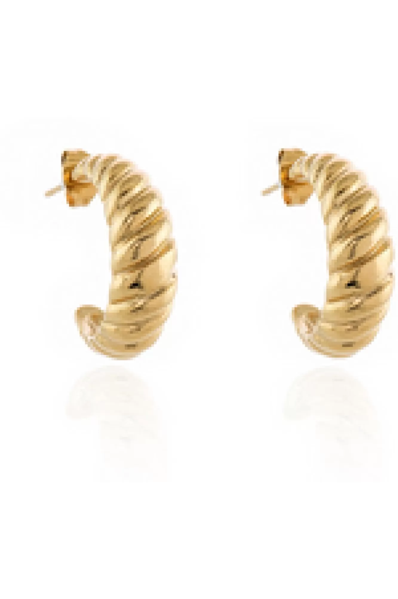 Jewellery^Cachet London Cachet Tetsu Hoop Earrings Plated In Gold