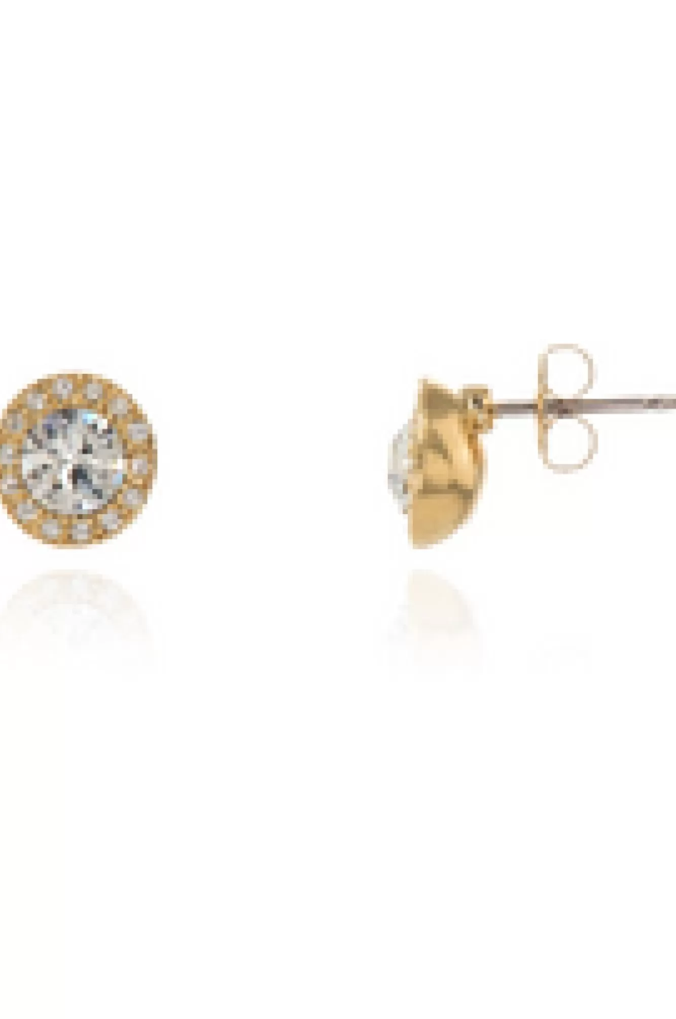 Jewellery^Cachet London Chickle Stud Earrings 18Ct Plated Gold