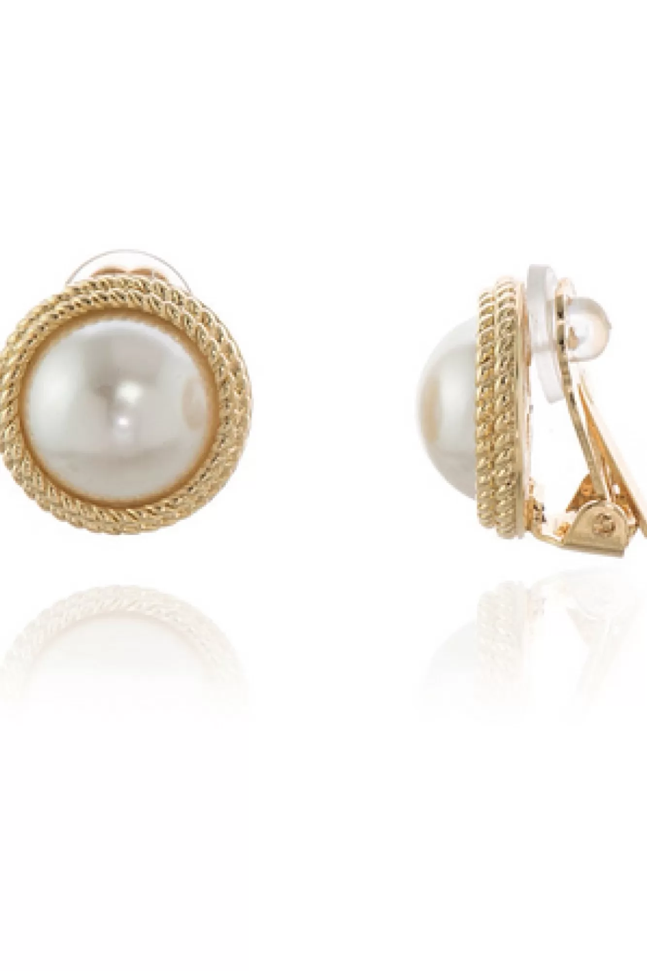 Jewellery^Cachet London Elan Clip-On Earrings 18Ct Plated Gold