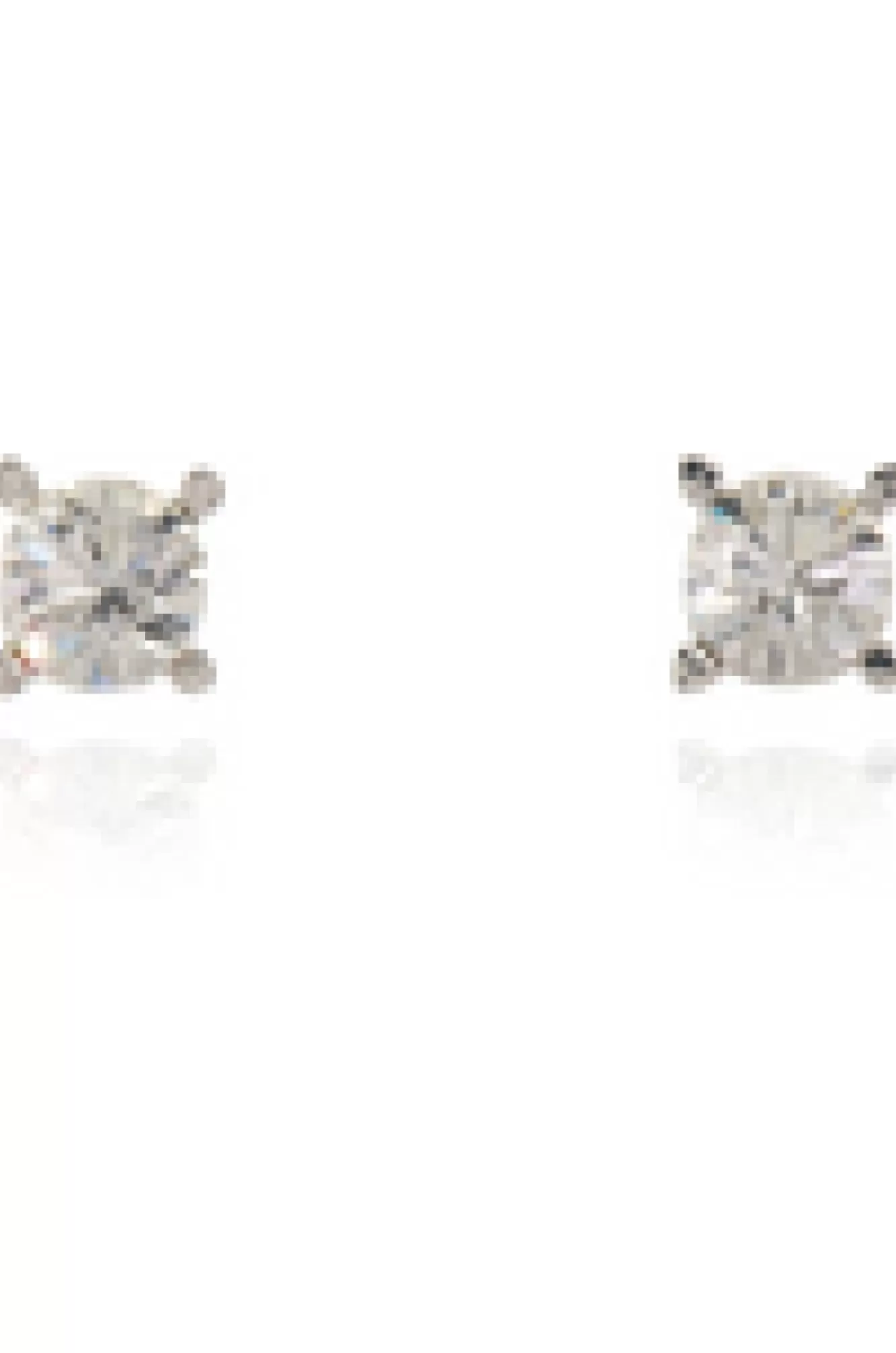 Jewellery^Cachet London Laine 6Mm Stud Earrings Platinum Plated White
