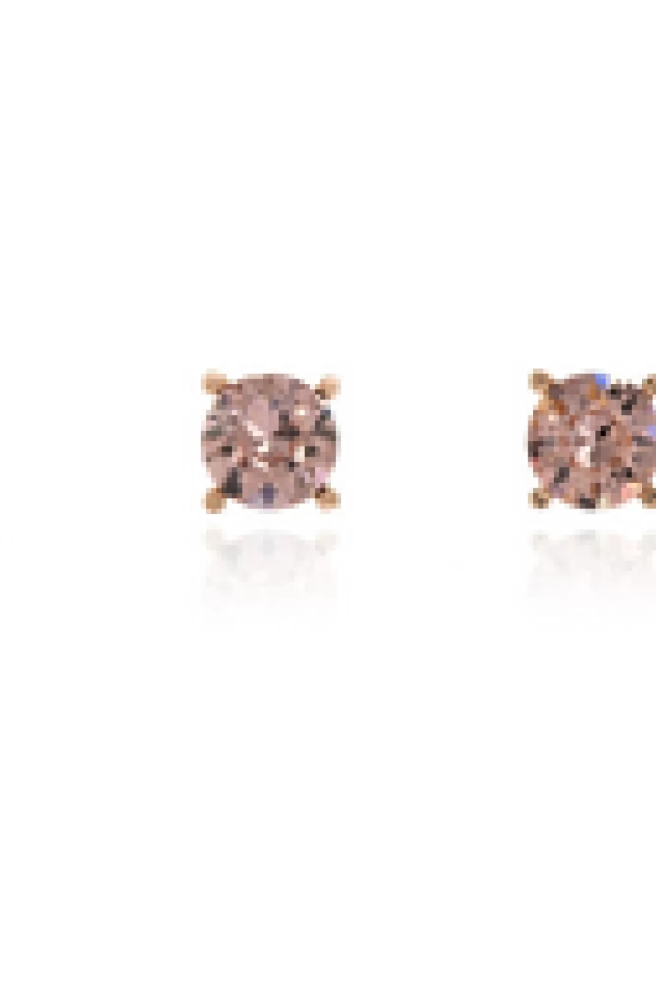 Jewellery^Cachet London Laine 8Mm Stud Earrings Crystal18Ct Gold Rose