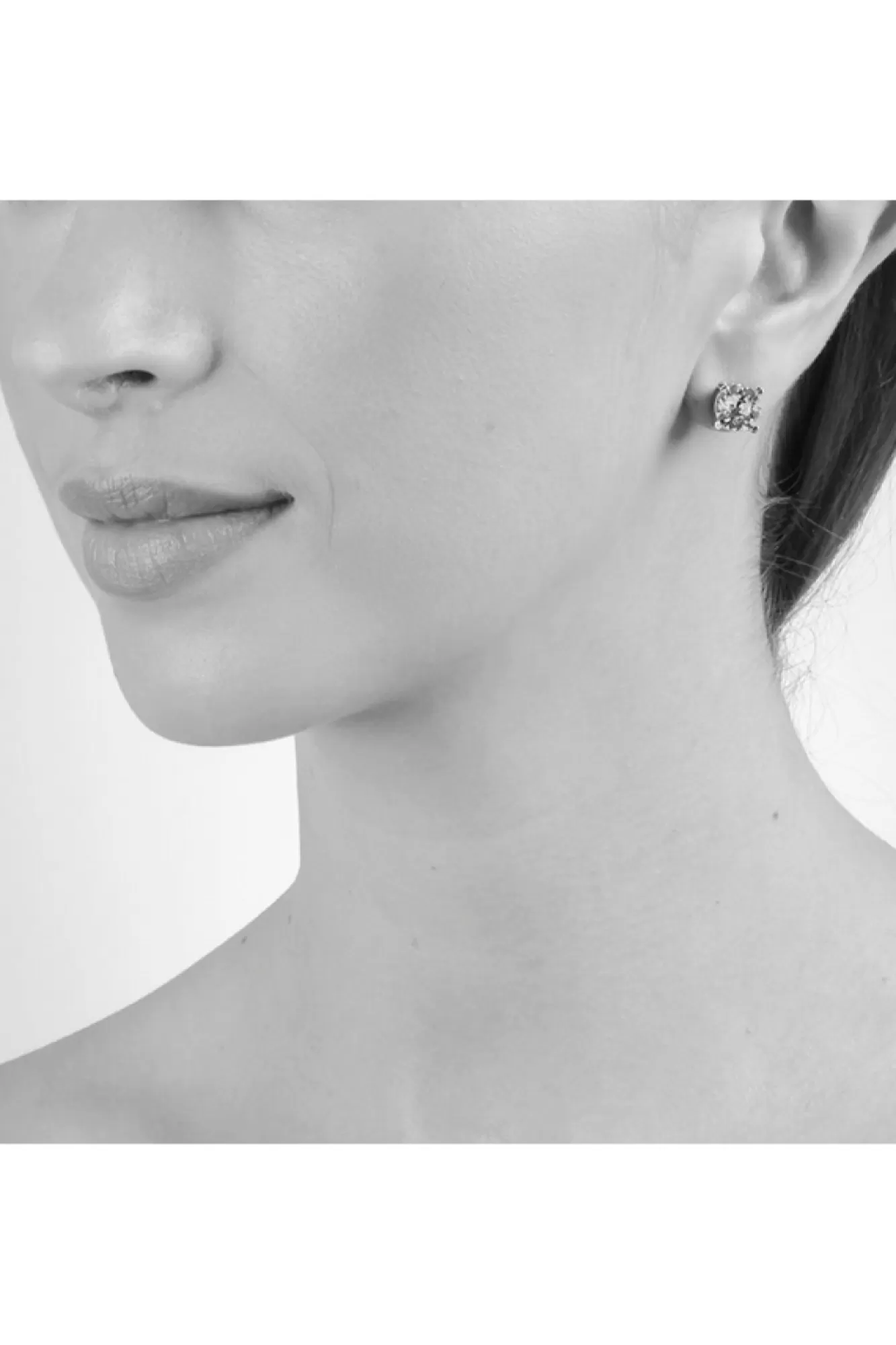 Jewellery^Cachet London Laine 8Mm Stud Earrings Platinum Plated White