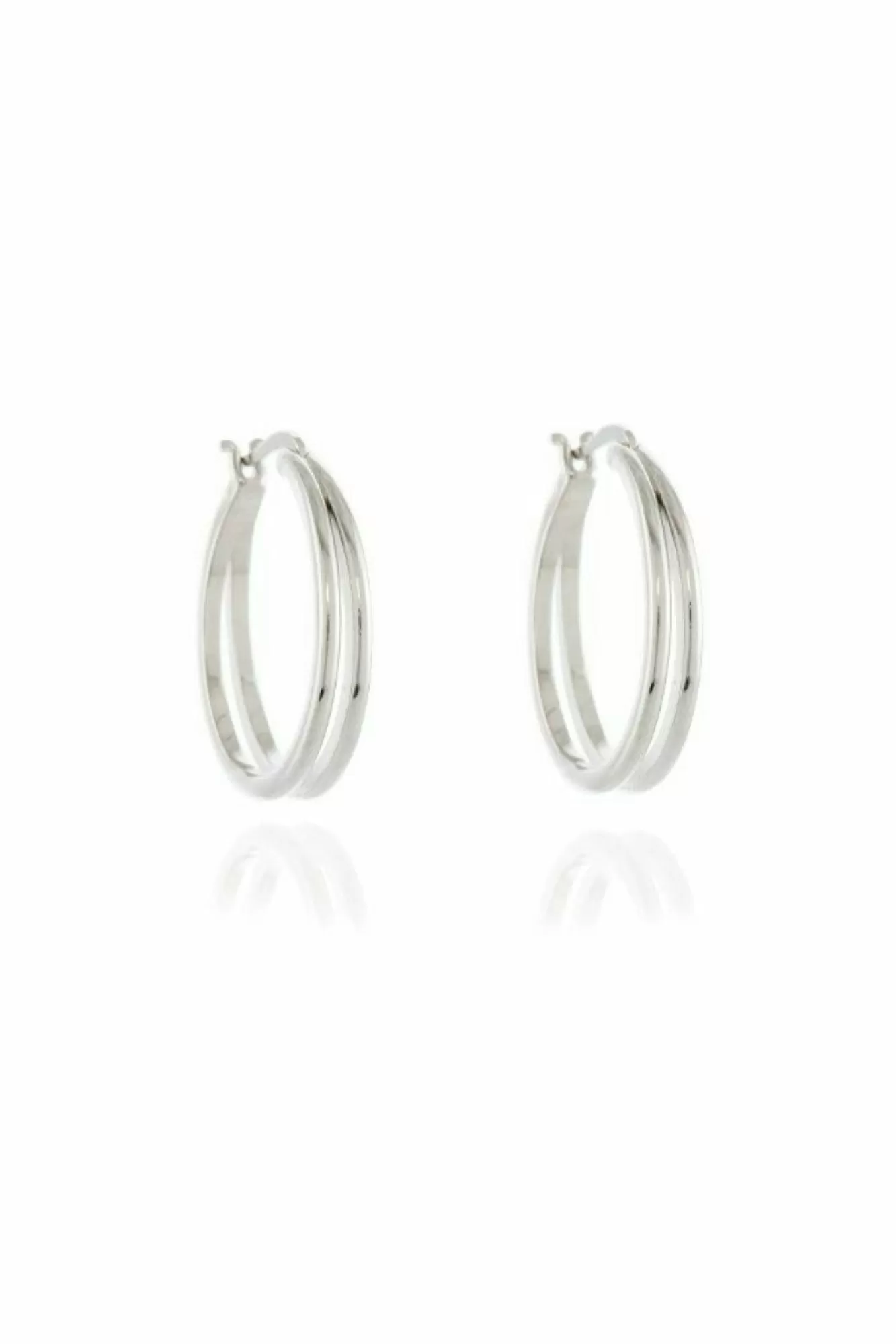 Jewellery^Cachet London Lana 2.5Cm Hoop Earrings Platinum