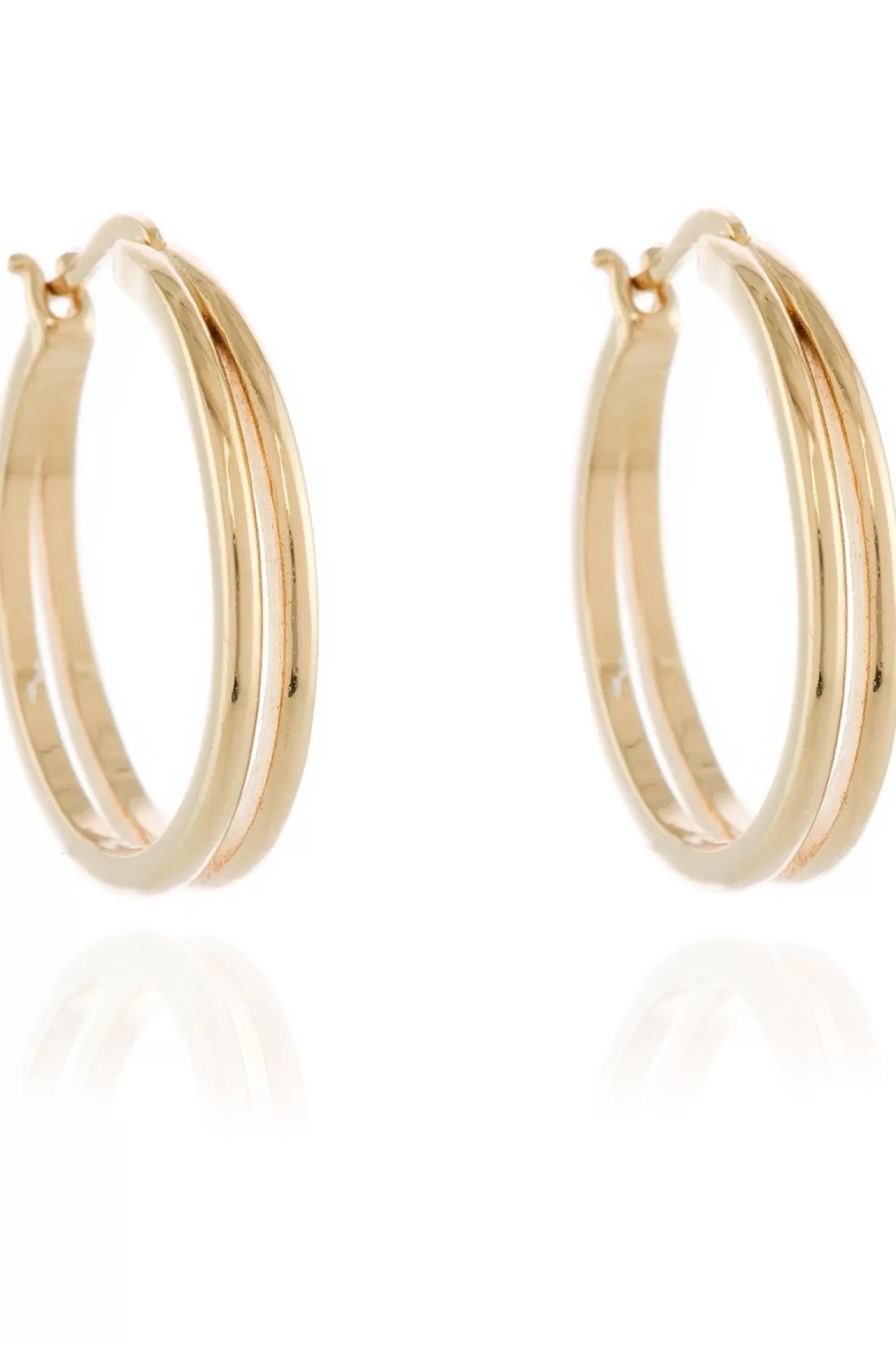 Jewellery^Cachet London Lana 25Mm Hoop Earrings 18Ct Plated Gold