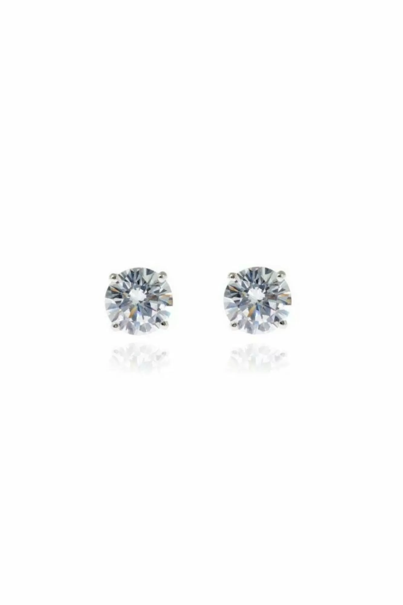Jewellery^Cachet London Lana 6Mm Earrings With Clear Cz Silver