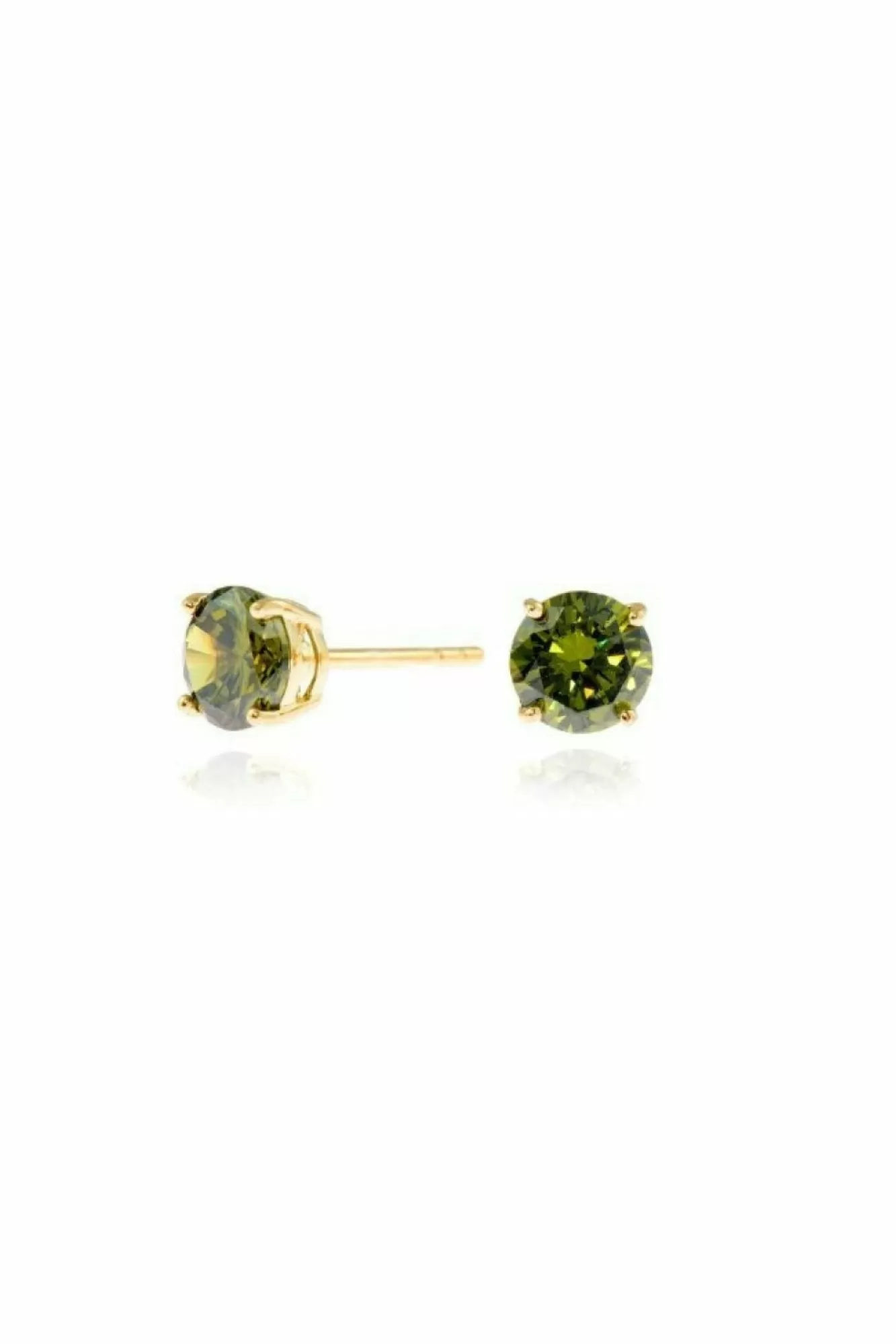 Jewellery^Cachet London Lana 6Mm Earrings With Olivine Cz Olivegreen