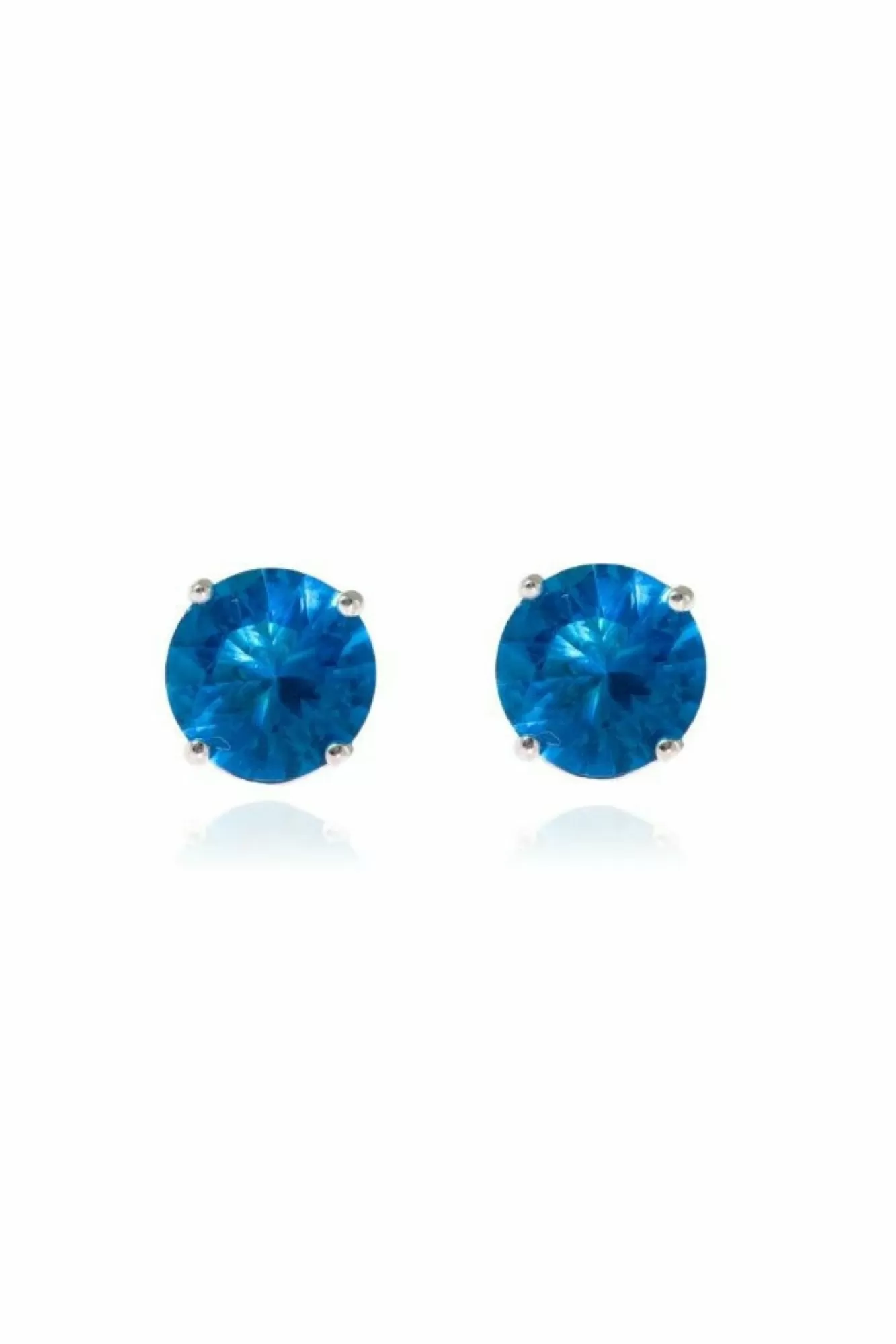 Jewellery^Cachet London Lana 8Mm Earrings Cz Ocean Blue
