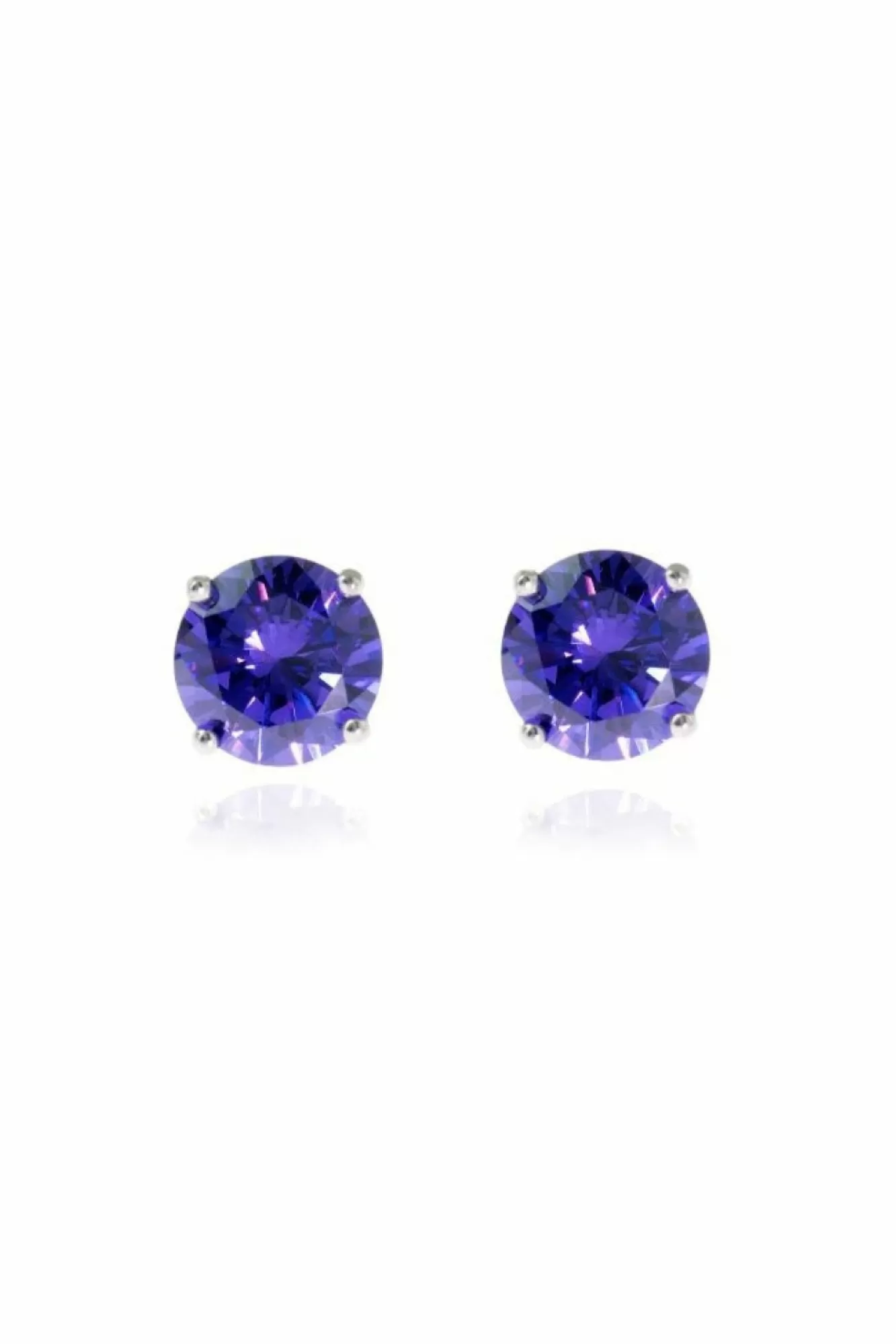 Jewellery^Cachet London Lana 8Mm Earrings With Cz Violet