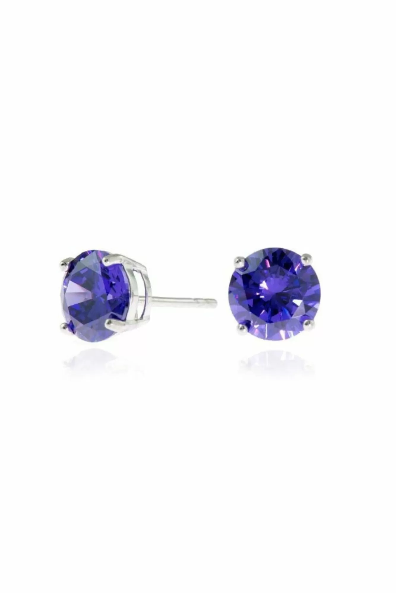 Jewellery^Cachet London Lana 8Mm Earrings With Cz Violet