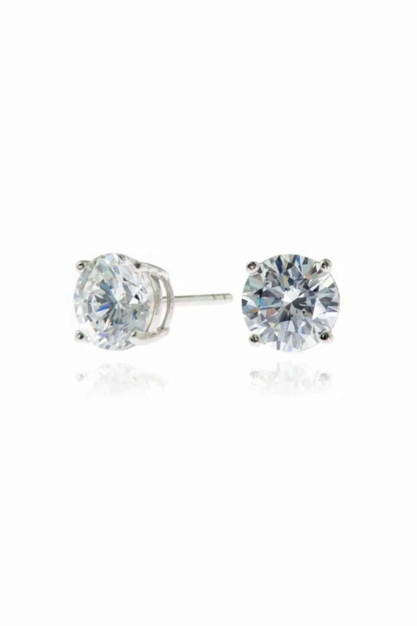 Jewellery^Cachet London Lana 8Mm Sterling Earrings Clear Cz Silver