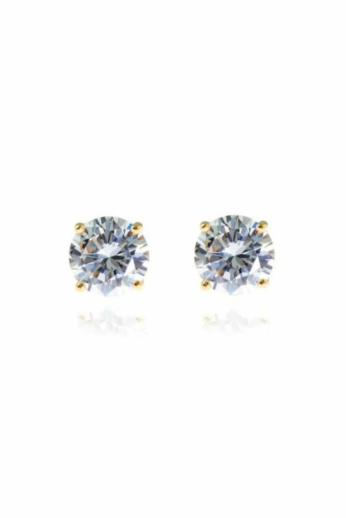 Jewellery^Cachet London Lana 8Mm Sterling Silver Plated Earrings Gold