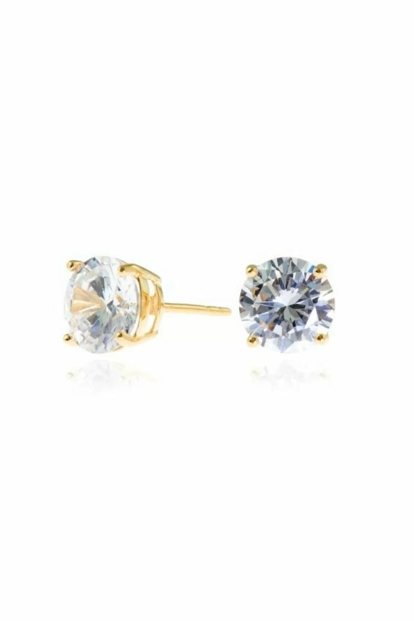 Jewellery^Cachet London Lana 8Mm Sterling Silver Plated Earrings Gold