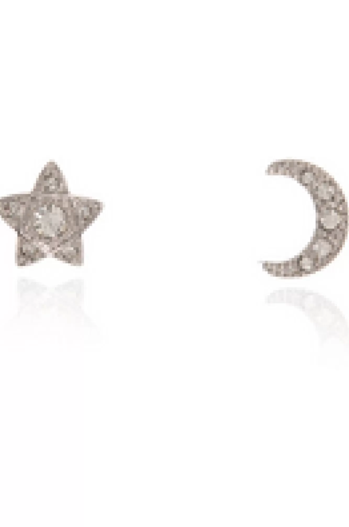 Jewellery^Cachet London Luna Star Earrings Platinum Plated Silver