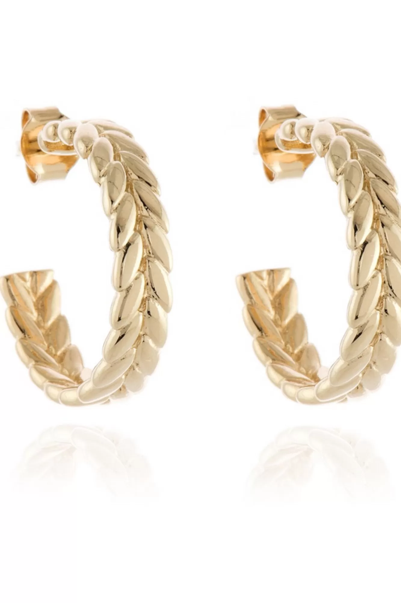 Jewellery^Cachet London Oletta 18Mm Hoop Earrings 18Ct Plated Gold