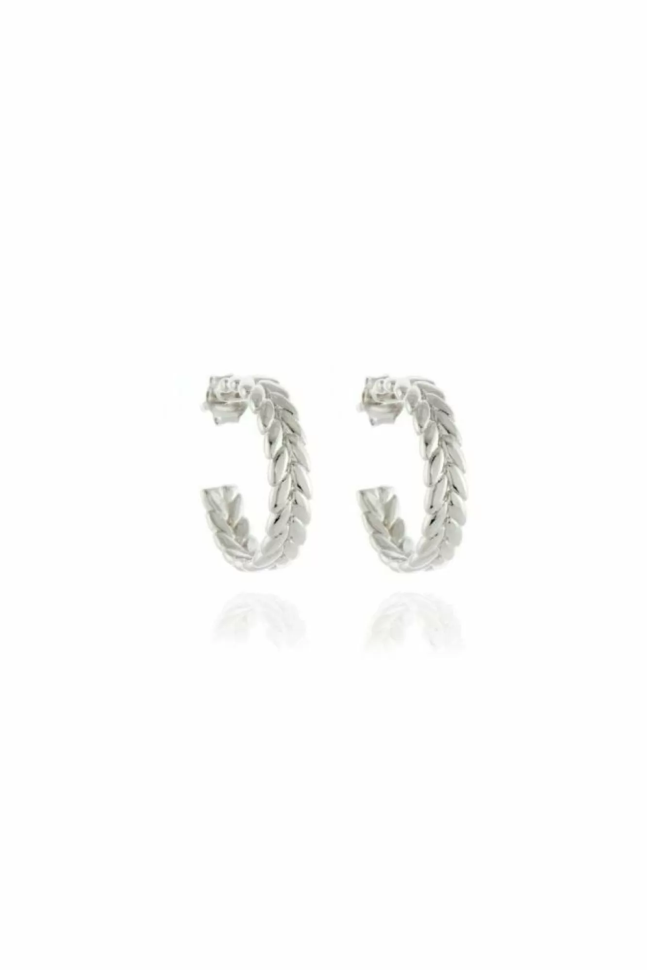 Jewellery^Cachet London Oletta 2Cm Hoop Earrings Platinum