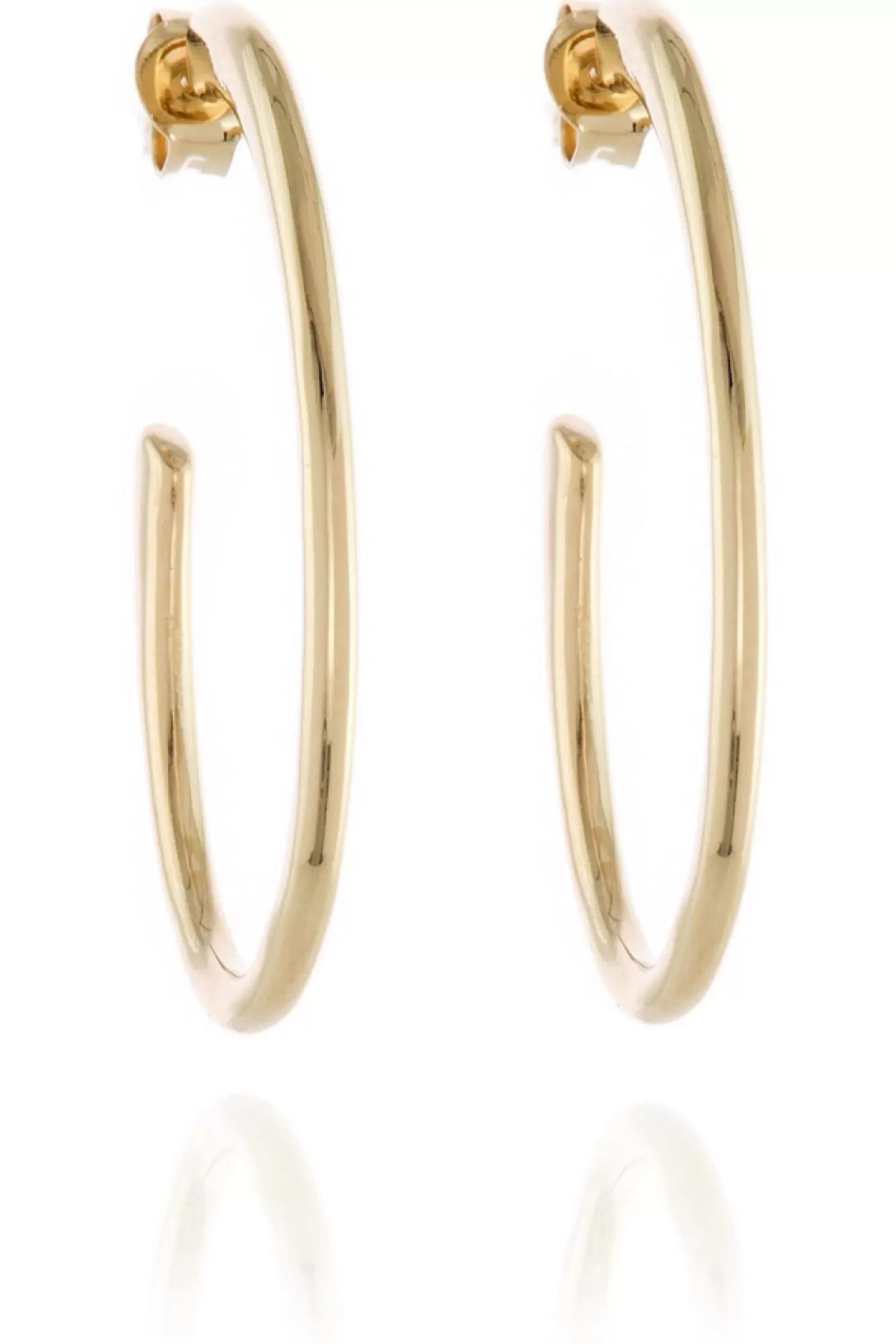 Jewellery^Cachet London Palila 34Mm Hoop Earrings 18Ct Plated Gold