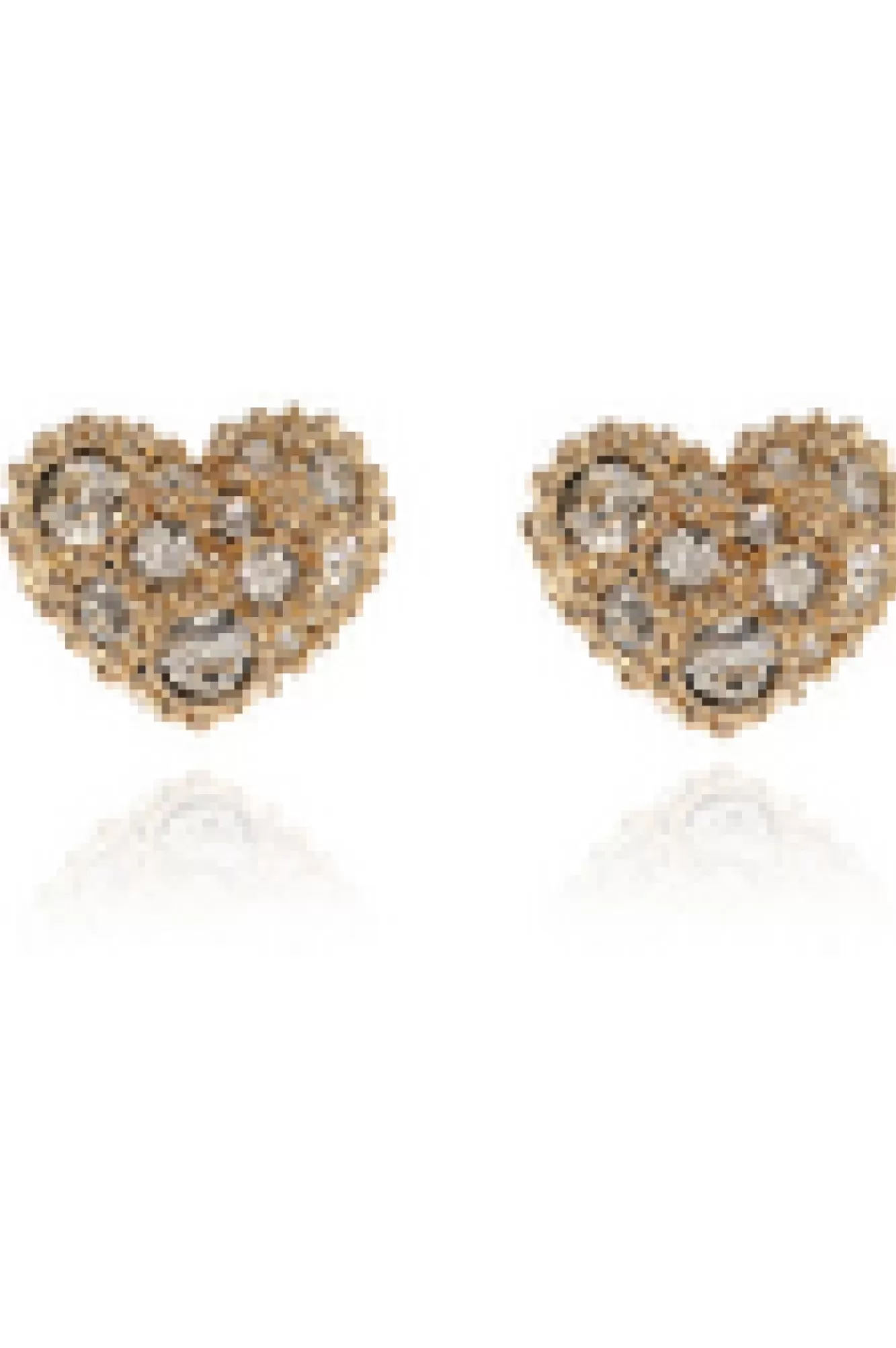 Jewellery^Cachet London Pom Pom Heart Earrings 18Ct Plated Gold