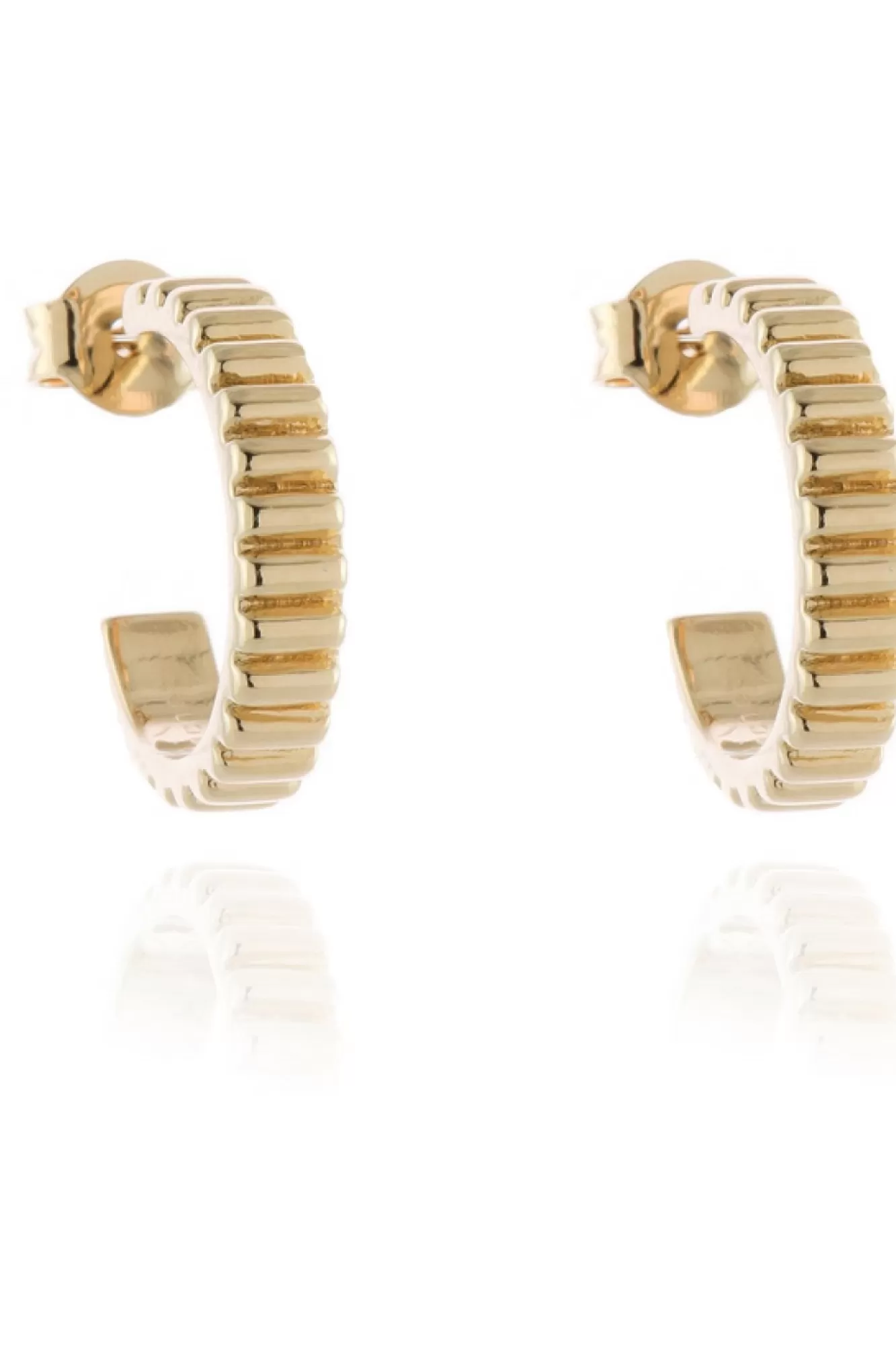 Jewellery^Cachet London Ricci 15Mm Hoop Earrings 18Ct Plated Gold