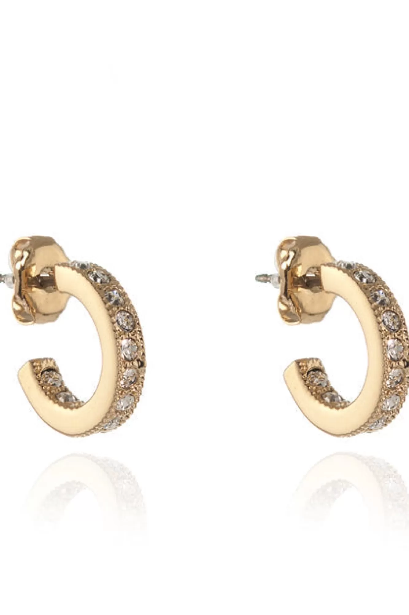 Jewellery^Cachet London Saga 12Mm Hoop Earrings 18Ct Plated Gold