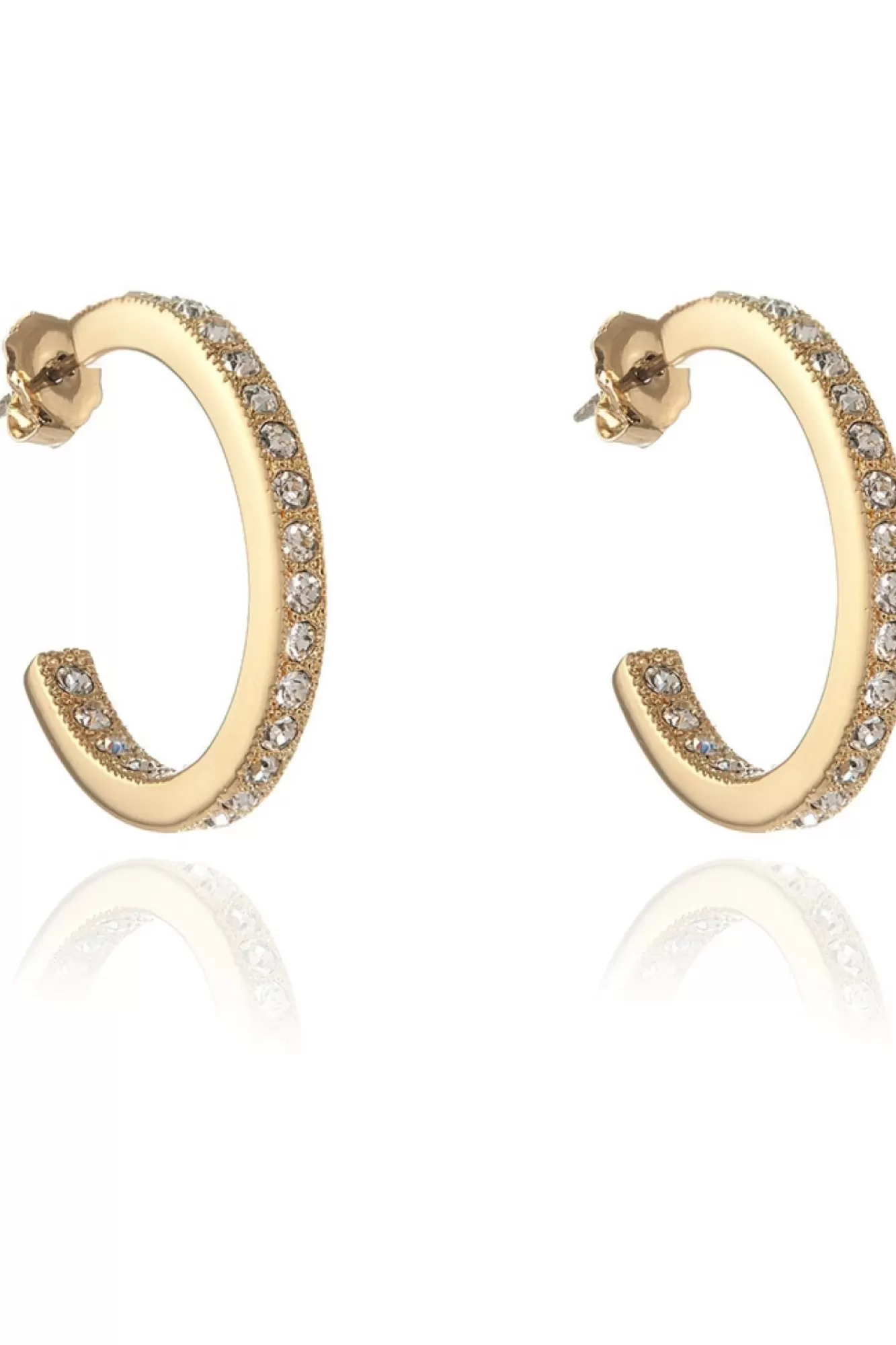 Jewellery^Cachet London Saga Large Hoop Earrings 18Ct Pleated Gold