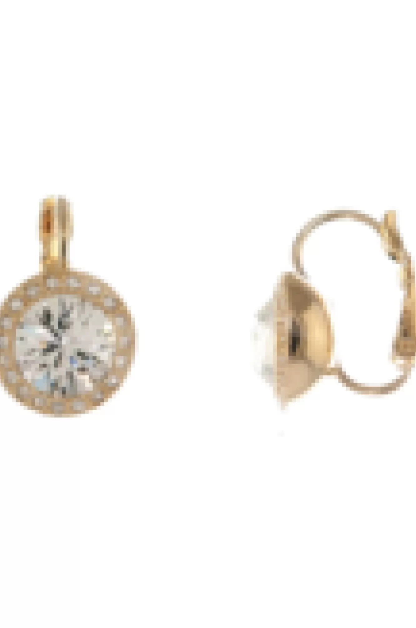 Jewellery^Cachet London Sosie Pavee Earrings 18Ct Plated Gold