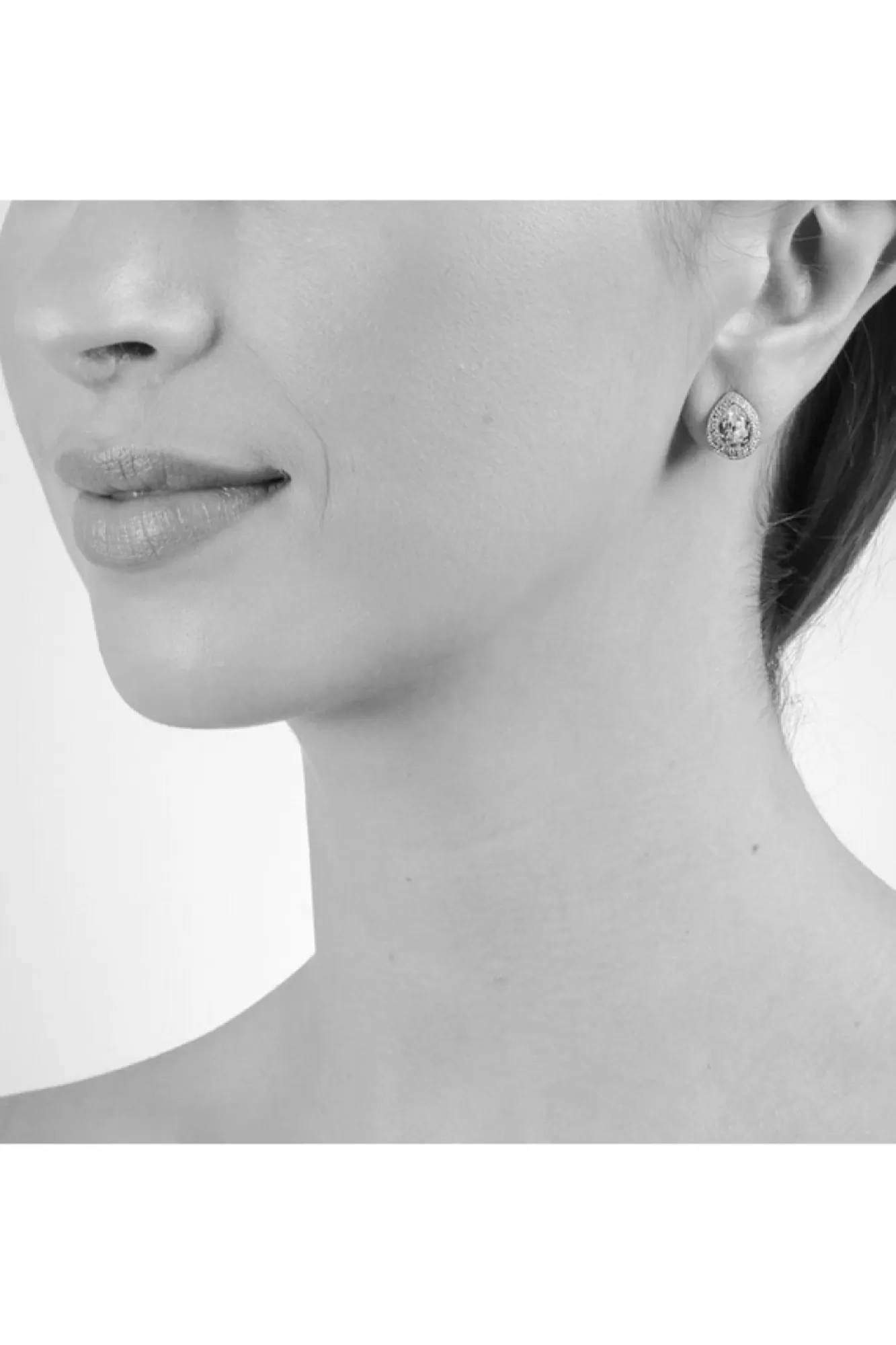 Jewellery^Cachet London Talma Earrings Platinum Plated White