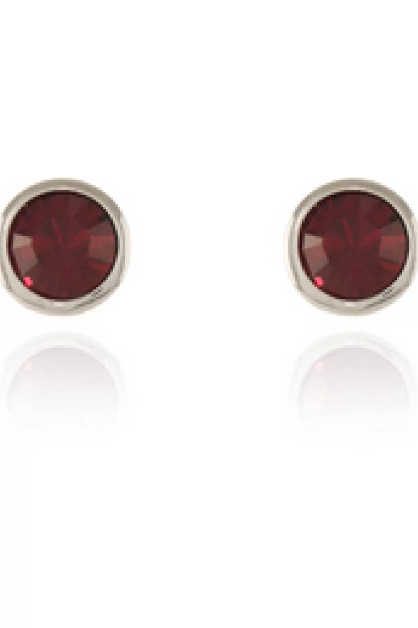 Jewellery^Cachet London Thisbe Earrings Siam Crystal Platinum Plated Red