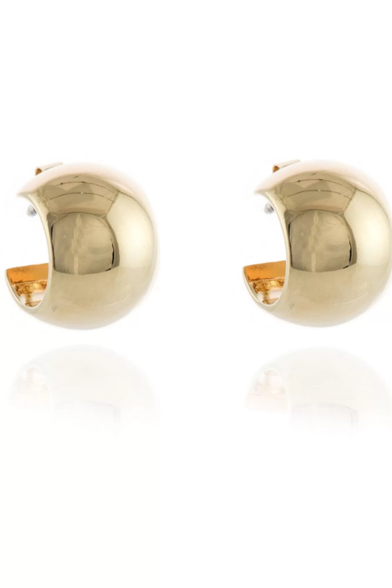 Jewellery^Cachet London Willow 15Mm Hoop Earrings 18Ct Plated Gold