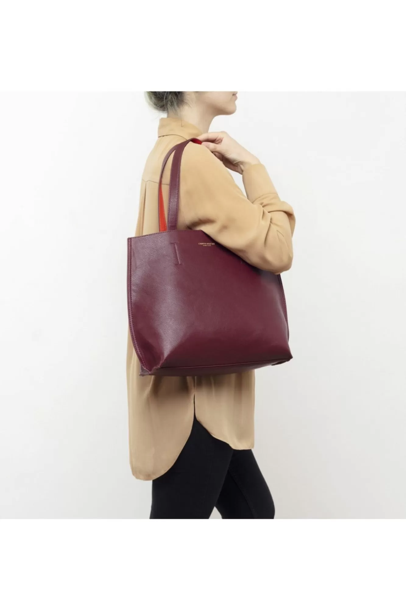 Bags^Campo Marzio Double Tote Bag - The Iconic Bag - Midi Ruby