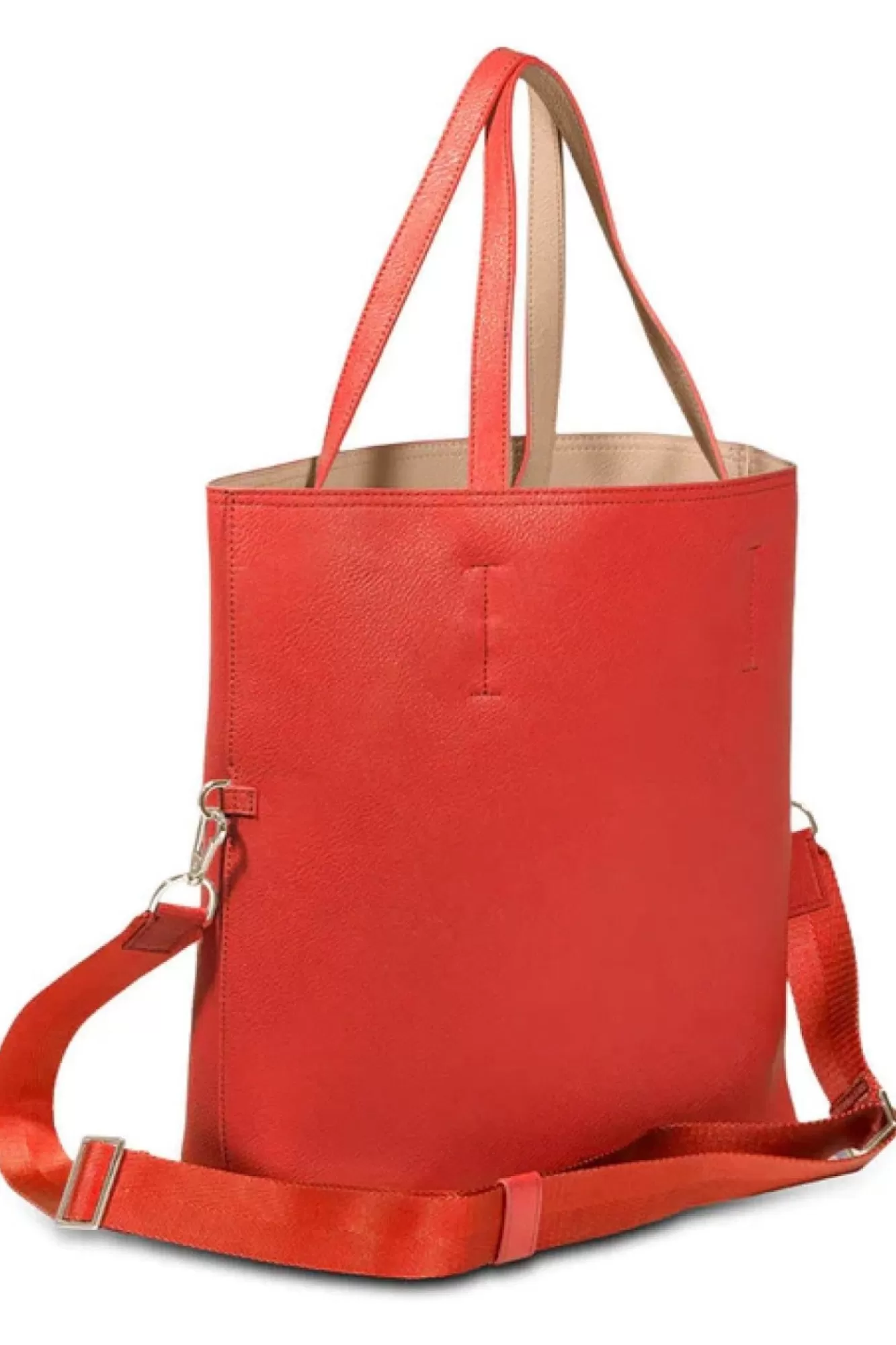 Bags^Campo Marzio Reversible Tote Bag With Crossbody Strap Reddishorange