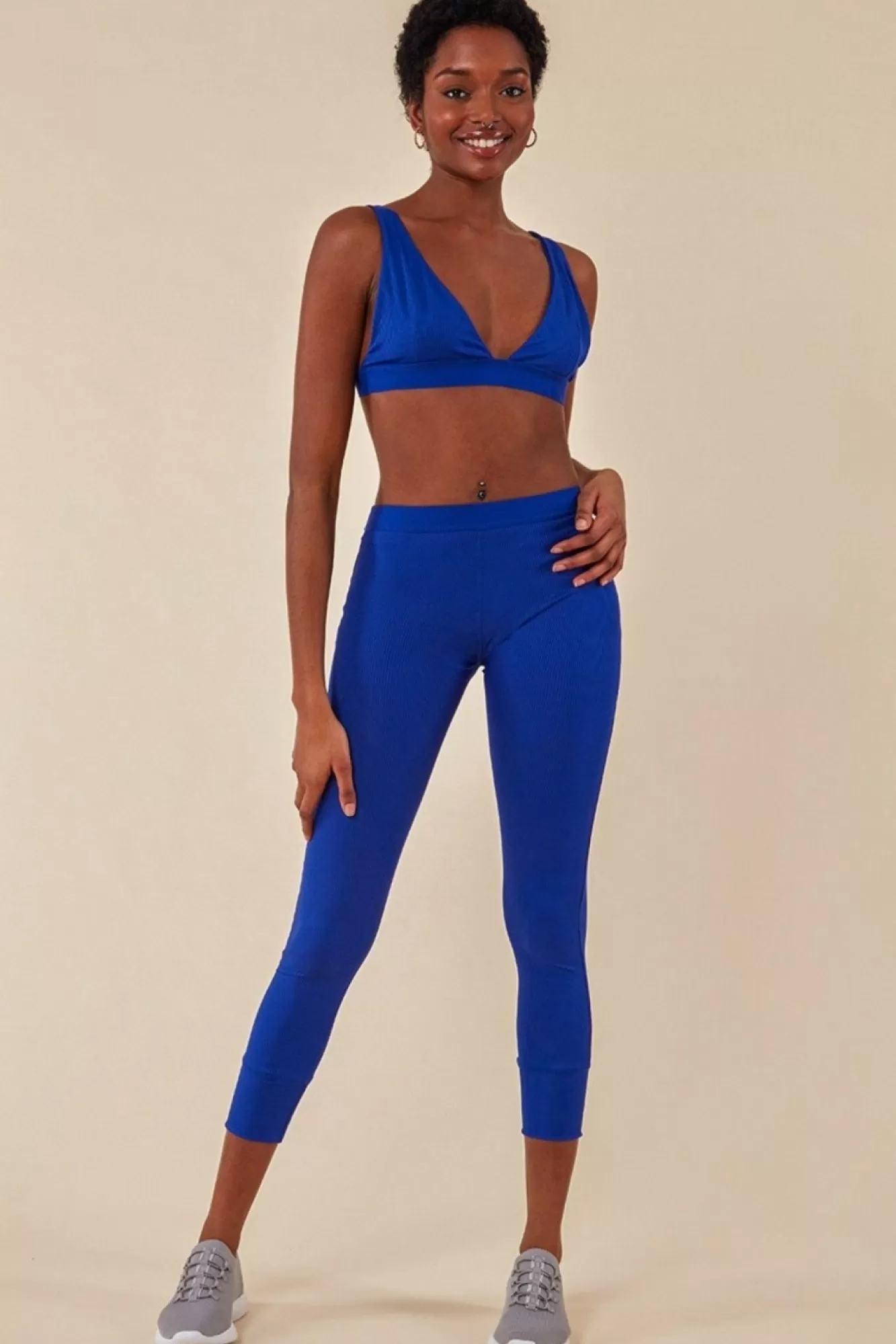 Loungewear & Sleepwear^Cosmochic Bralette & Legging Workout Lounge Set Blue