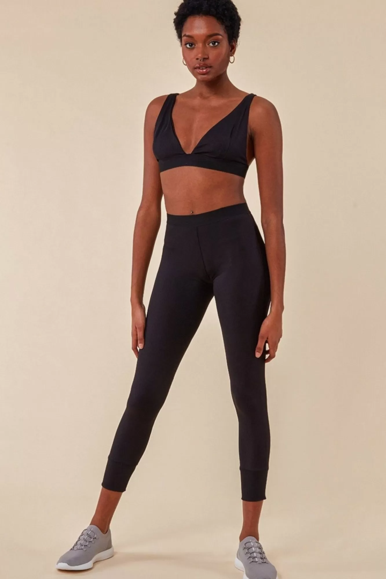 Loungewear & Sleepwear^Cosmochic Bralette & Legging Workout Lounge Set Black