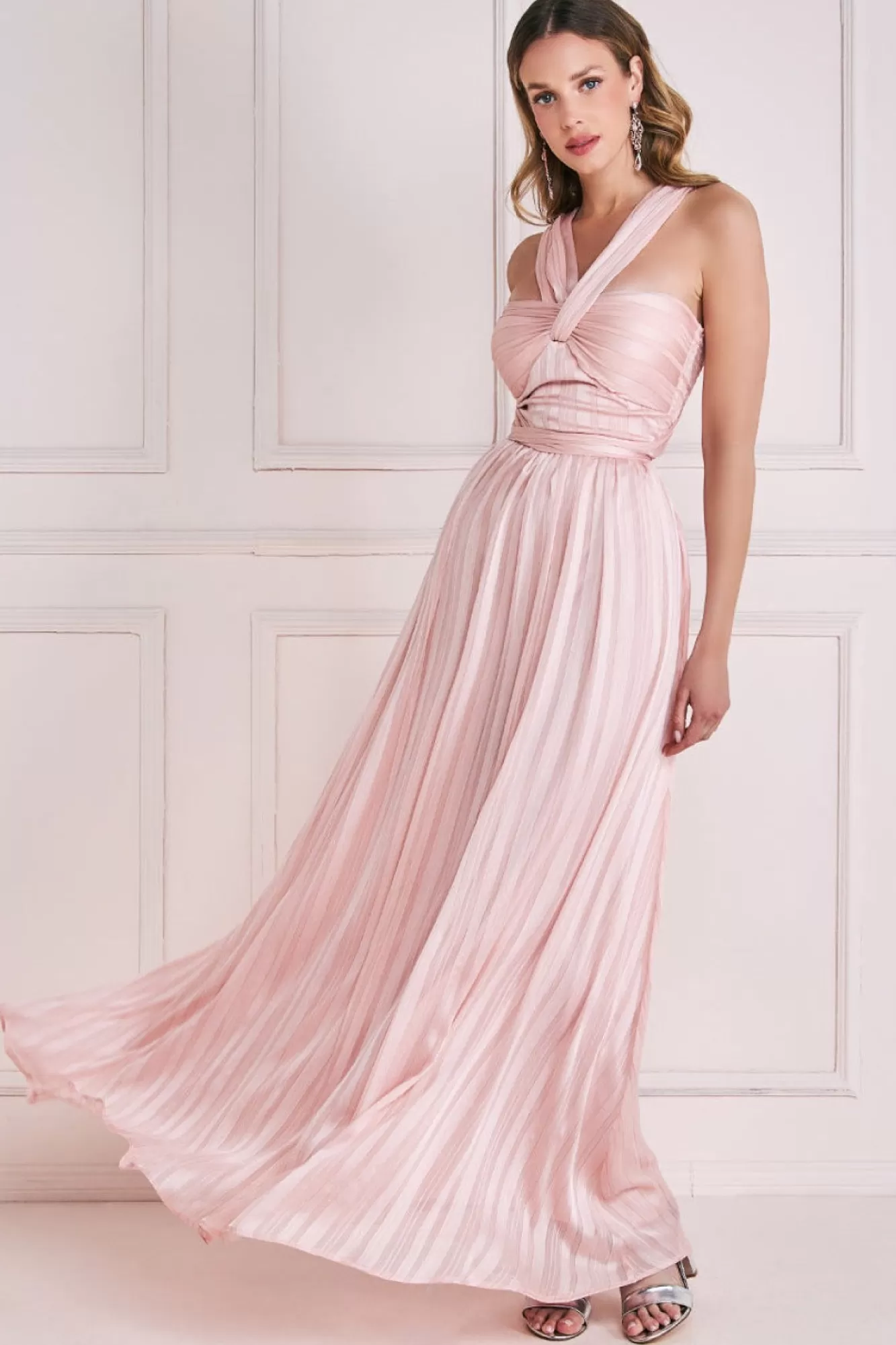 Maxi Dresses^* Crossover Multiway Maxi Dress Blush