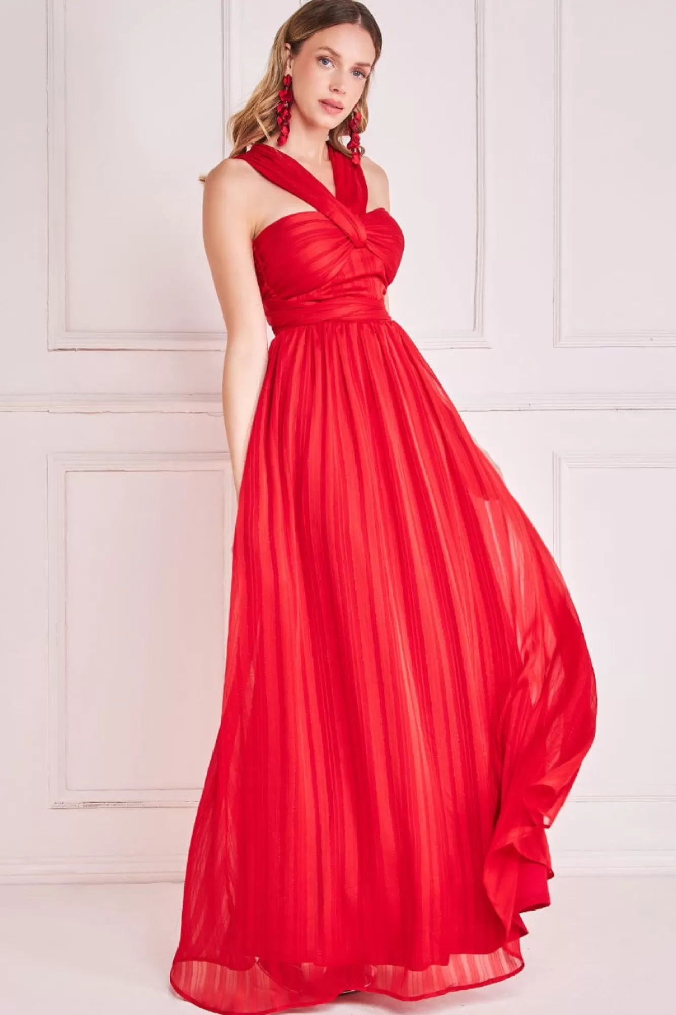 Maxi Dresses^* Crossover Multiway Maxi Dress Red