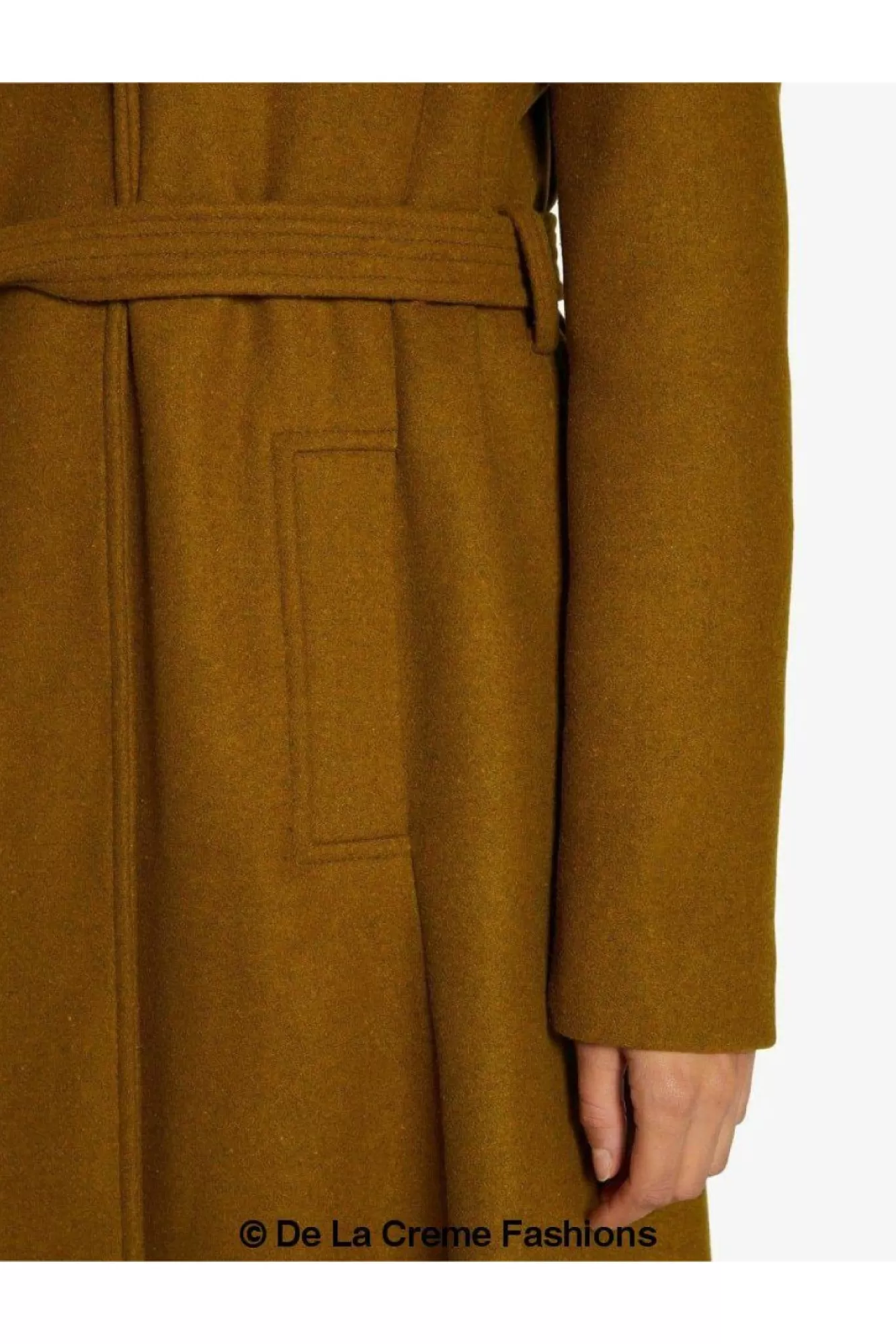Outerwear^De La Creme Fashions Dina Lapel Collar Duster Coat With Belt