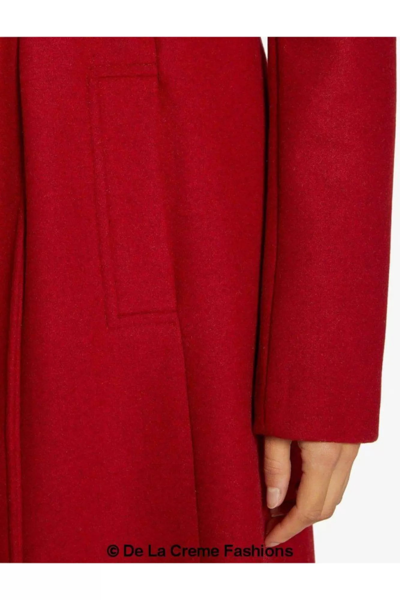 Outerwear^De La Creme Fashions Dina Lapel Collar Duster Coat With Belt