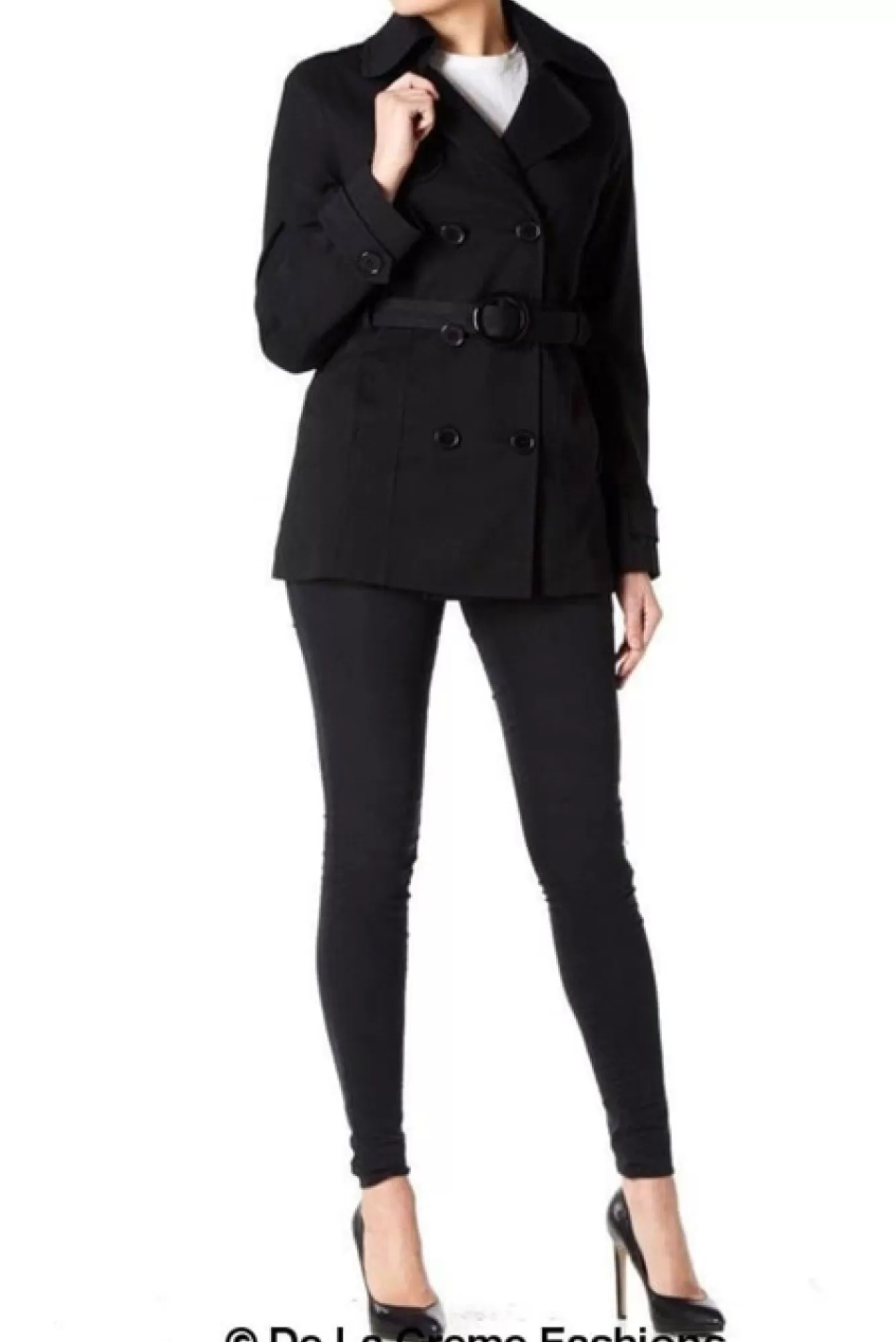 Outerwear^De La Creme Fashions Double Breasted Short Coat