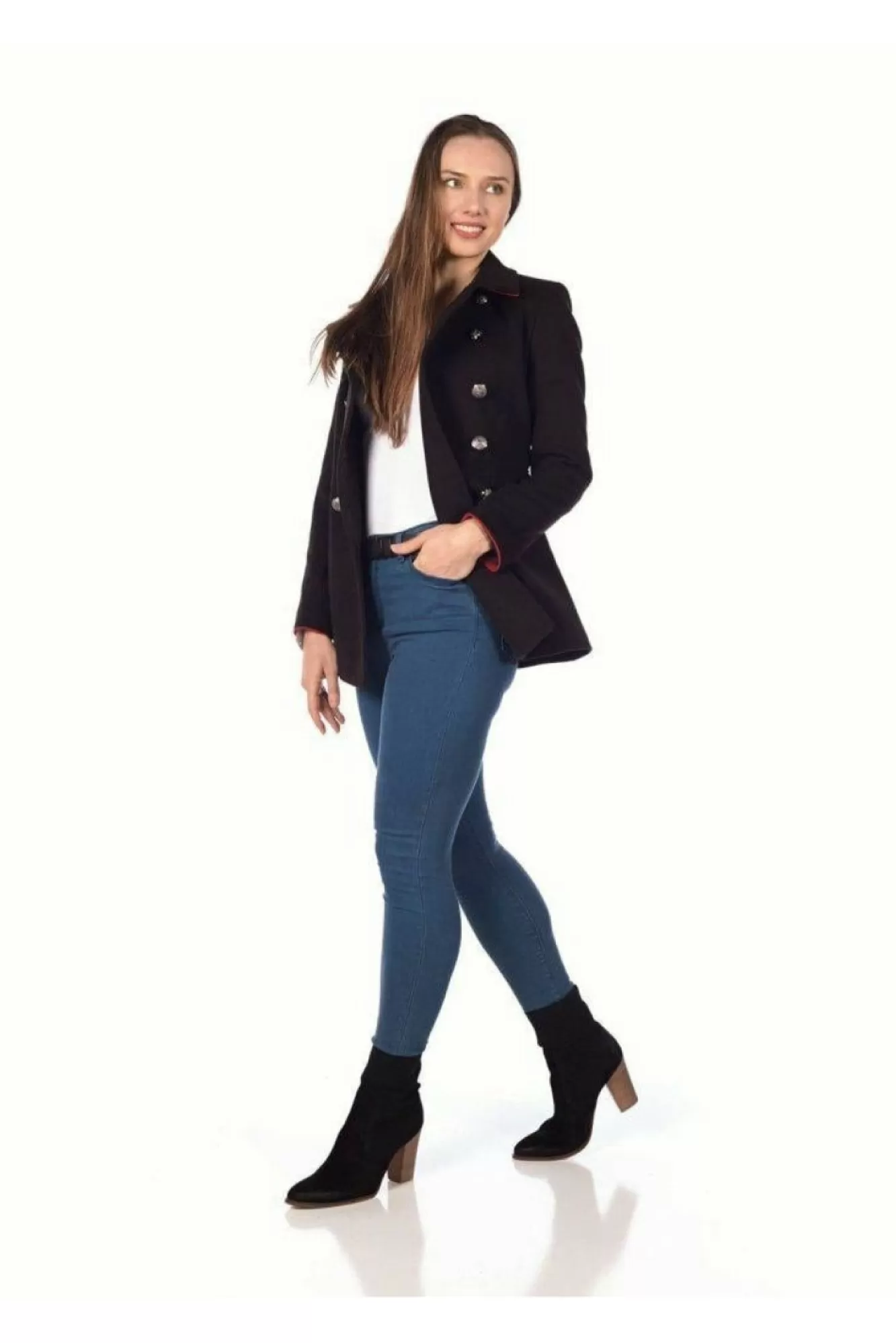 Outerwear^De La Creme Fashions Military Style Pea Coat