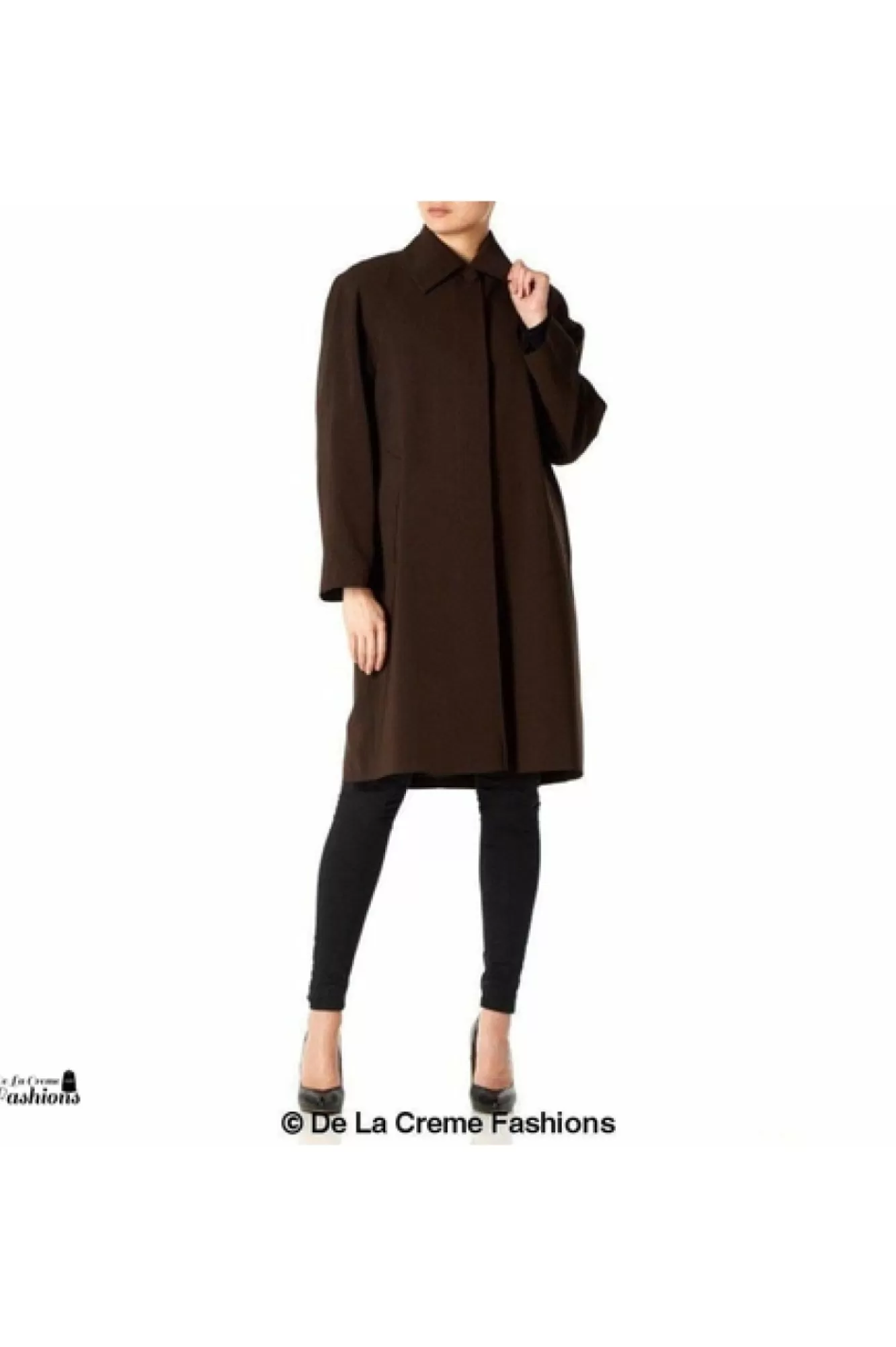 Outerwear^De La Creme Fashions Oversized Knee Length Swing Coat