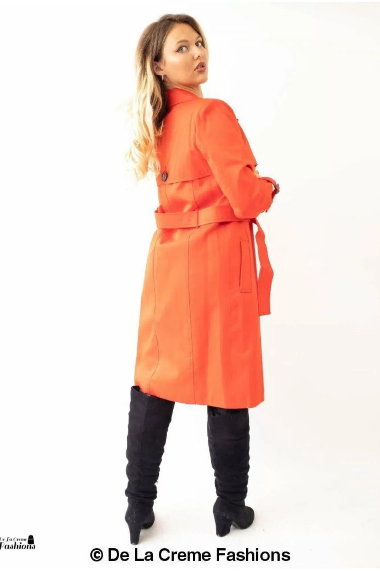 Outerwear^De La Creme Fashions Slim Fit Lightweight Trench Coat
