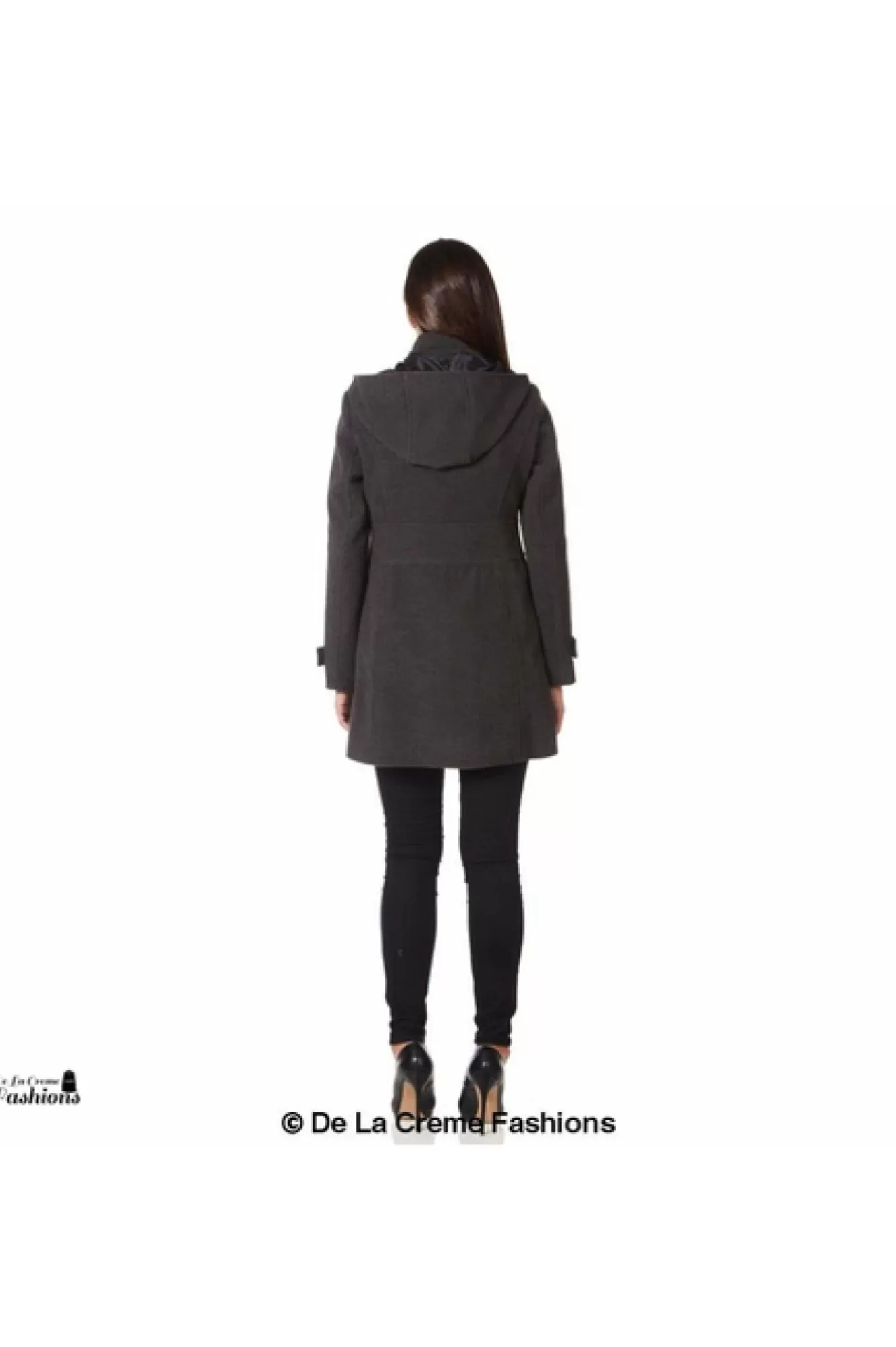 Outerwear^De La Creme Fashions Womens Hooded Zip Toggle Fastened Coat Default