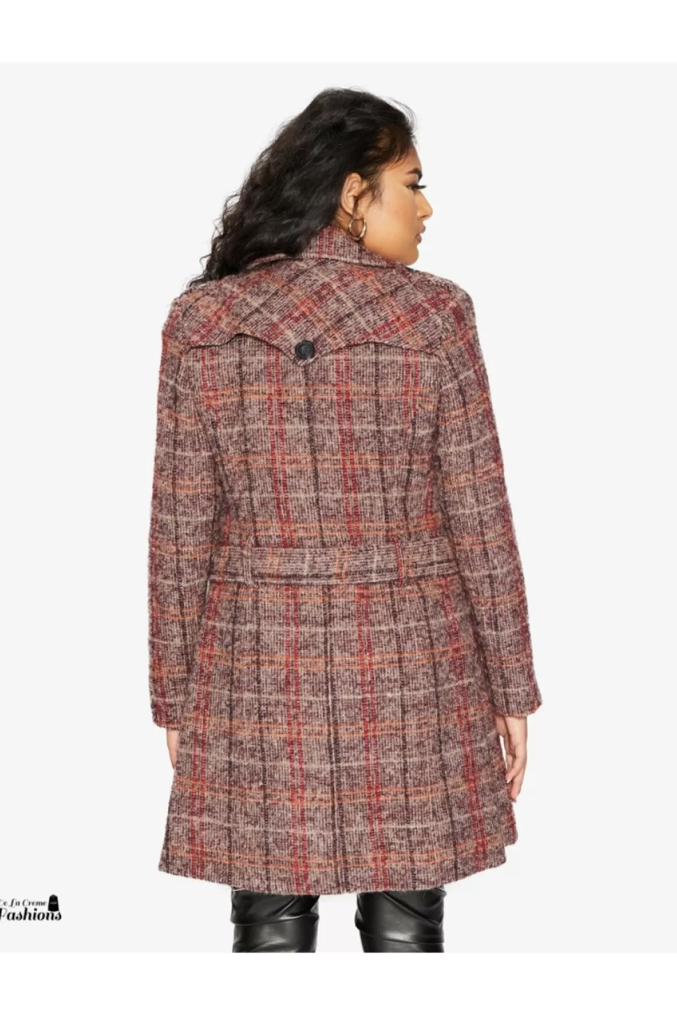 Outerwear^De La Creme Fashions Wool Blend Double Breast Military Coat