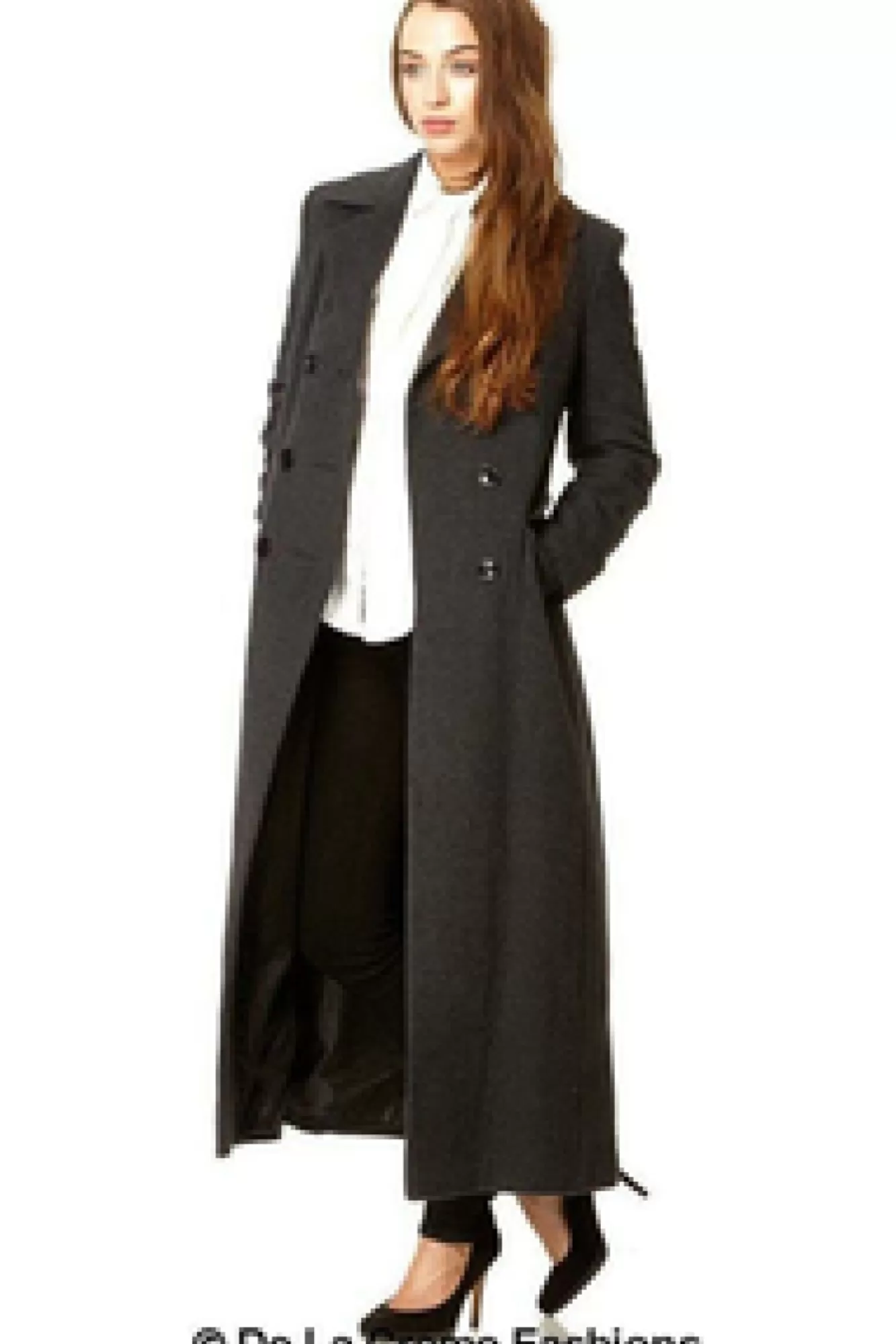 Outerwear^De La Creme Fashions Wool Blend Double Breasted Long Coat