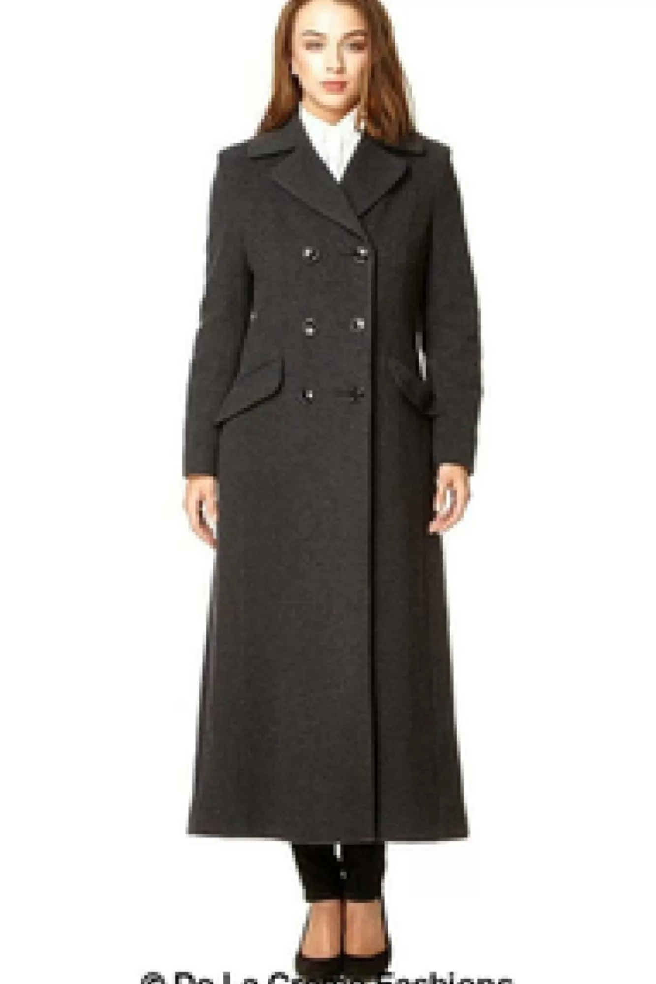 Outerwear^De La Creme Fashions Wool Blend Double Breasted Long Coat