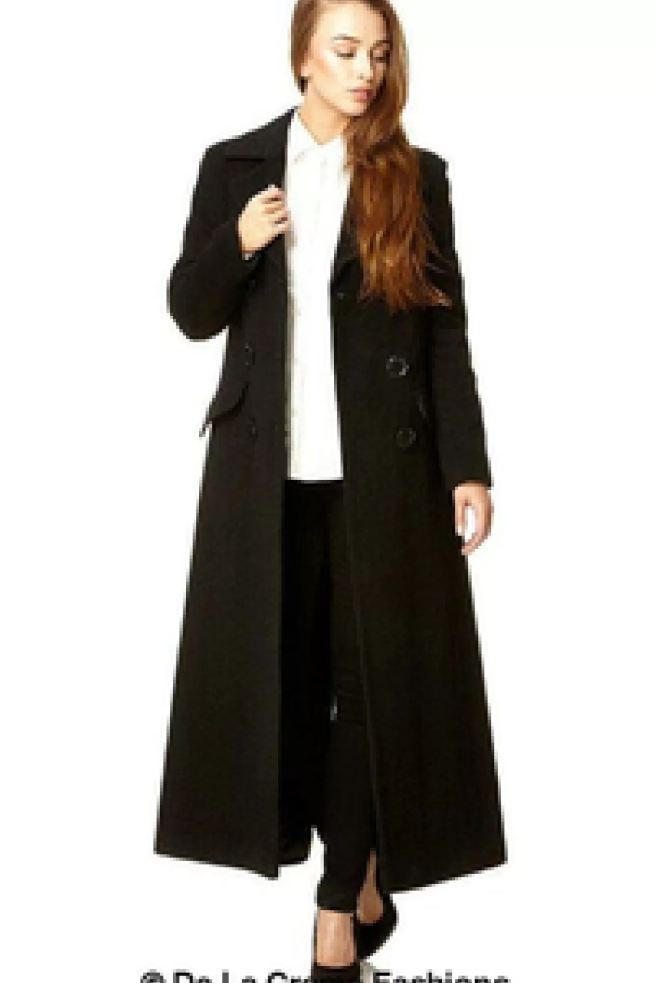 Outerwear^De La Creme Fashions Wool Blend Double Breasted Long Coat